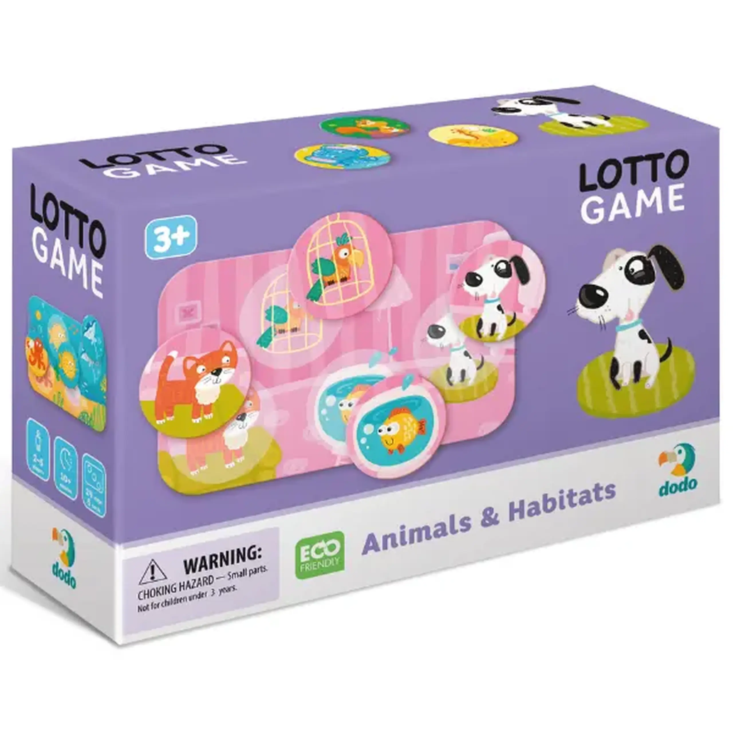 Joc de masă loto "Animalele și habitatele lor"