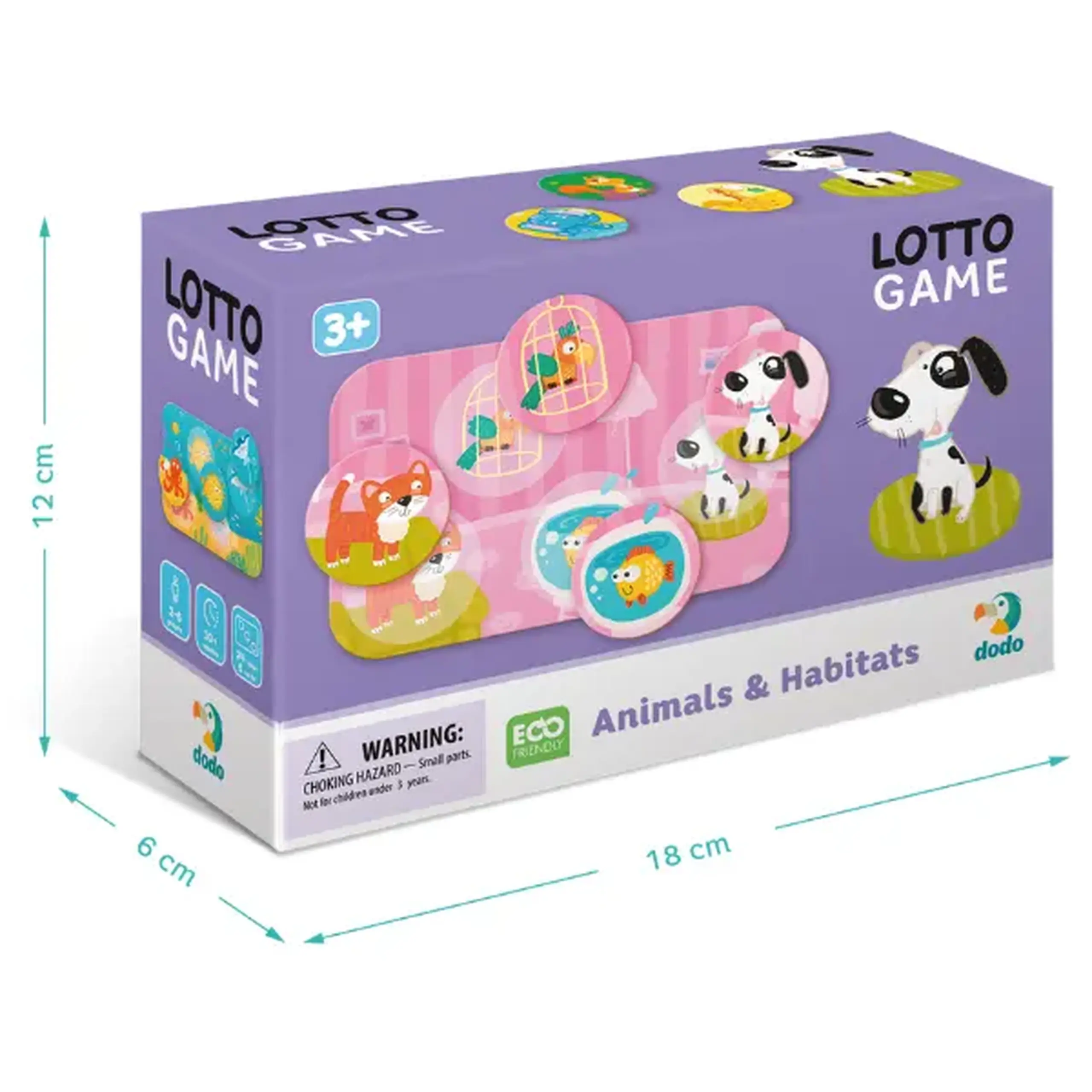 Joc de masă loto "Animalele și habitatele lor"