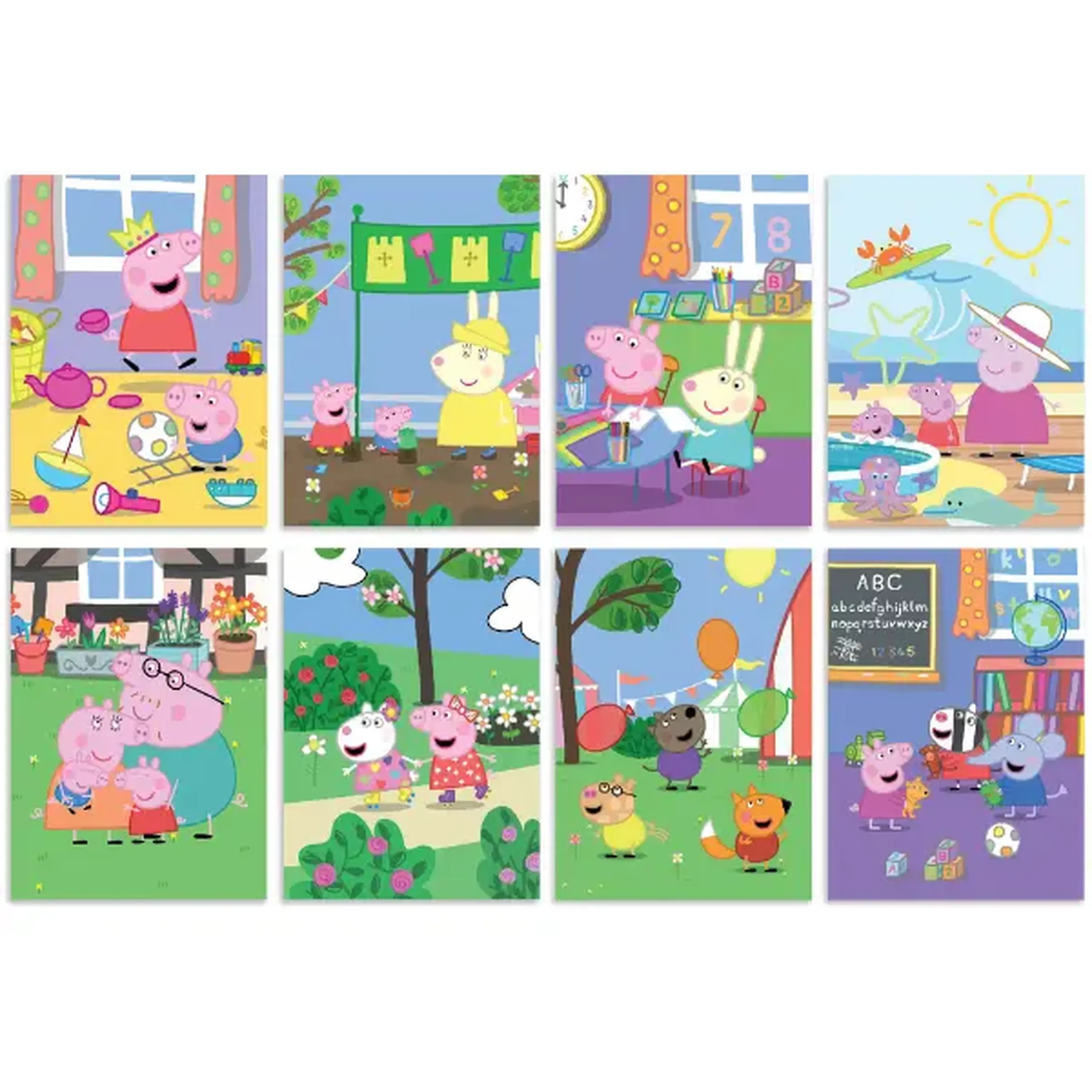 Set de colorat cu apă "Peppa", seria Peppa Pig, 8 pagini