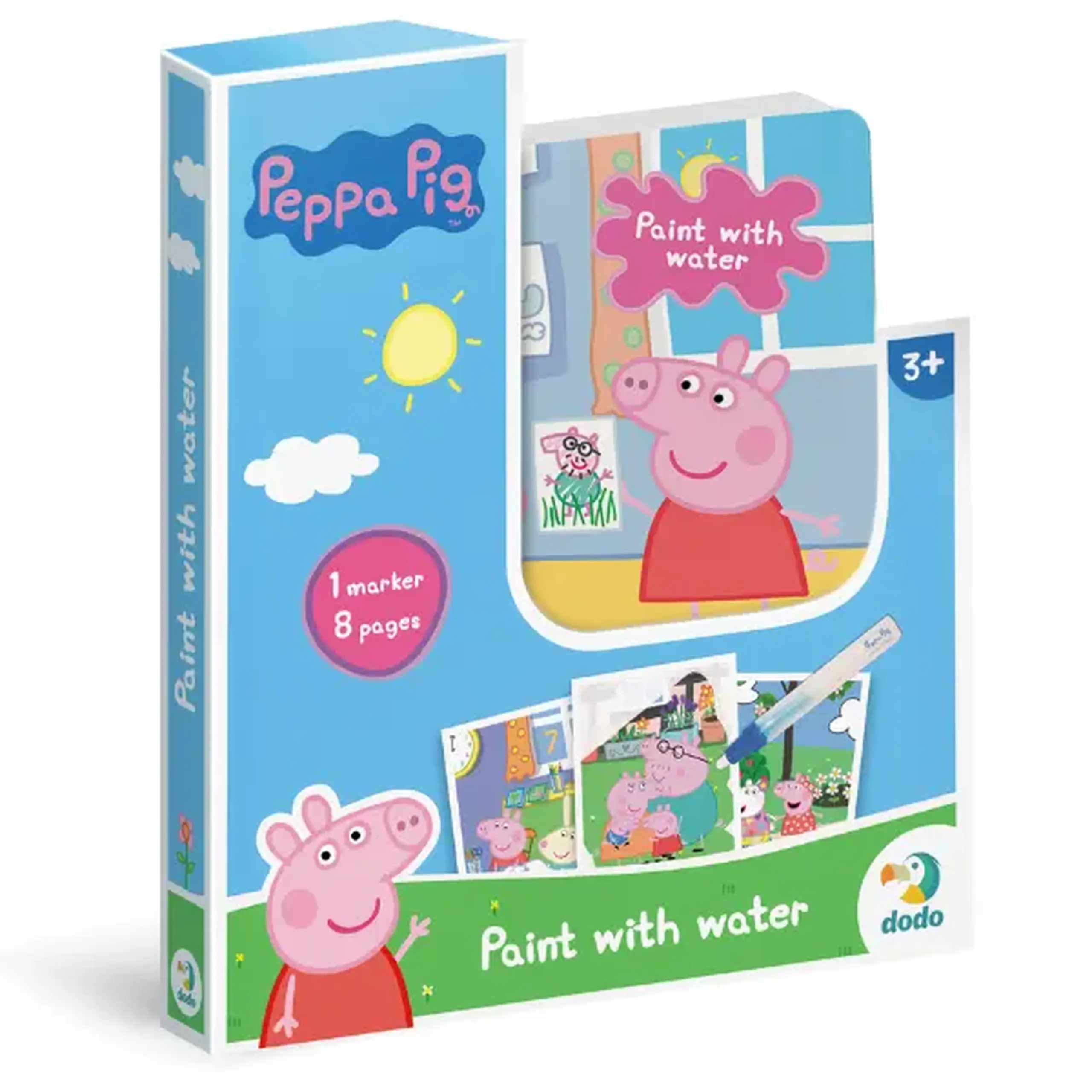 Set de colorat cu apă "Peppa", seria Peppa Pig, 8 pagini