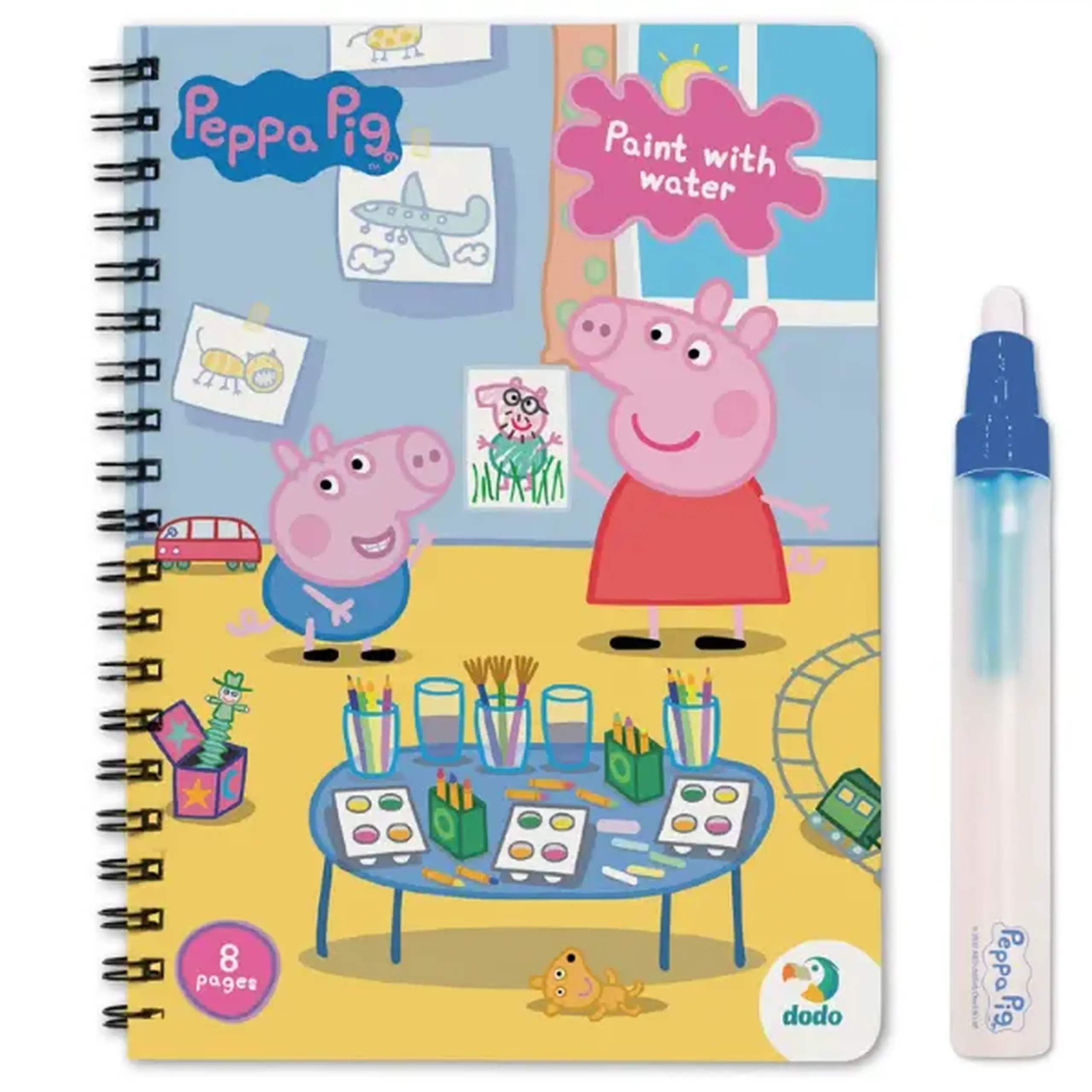Set de colorat cu apă "Peppa", seria Peppa Pig, 8 pagini