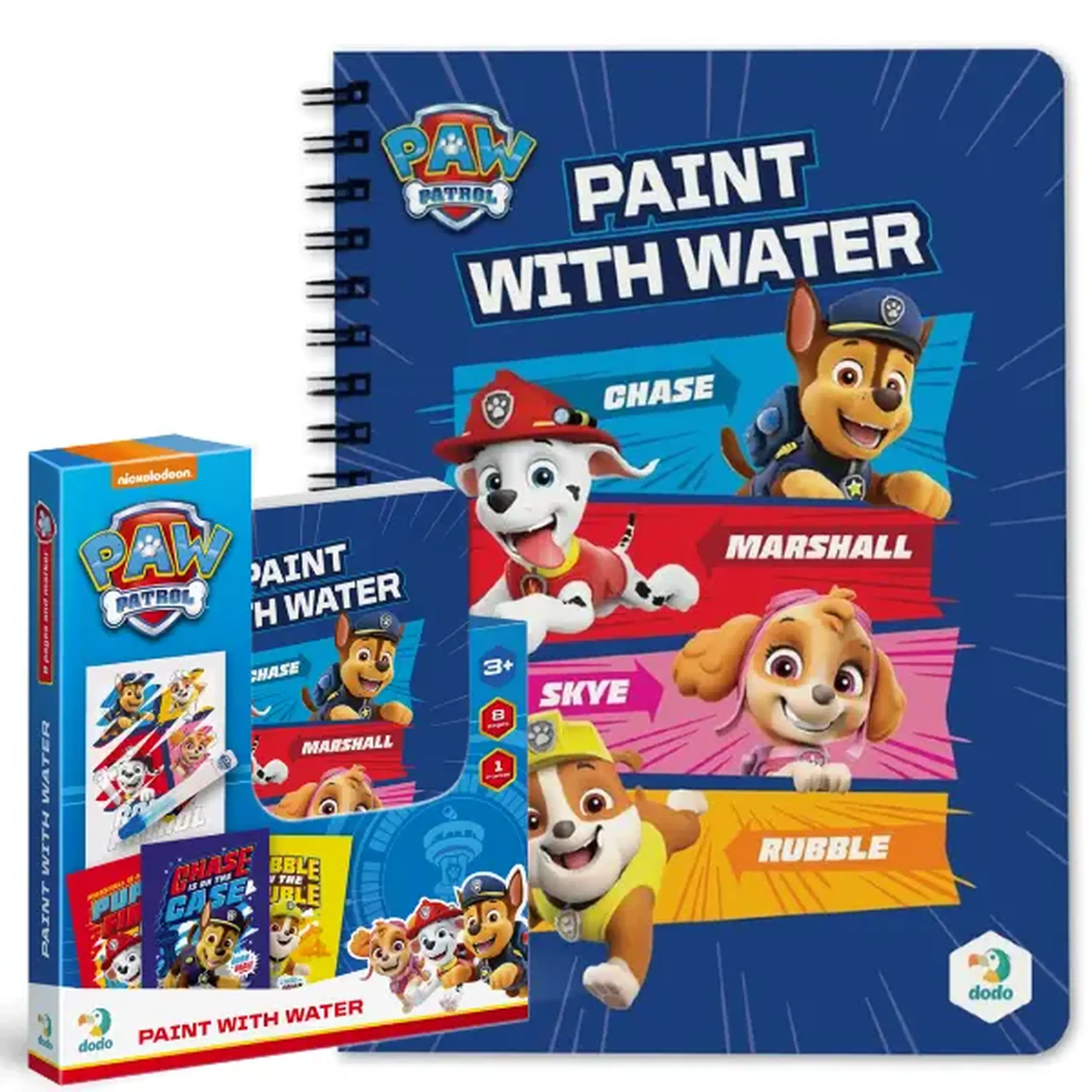 Set de colorat cu apă "Cățeluși", seria Patrula cățelușilor, 8 pagini