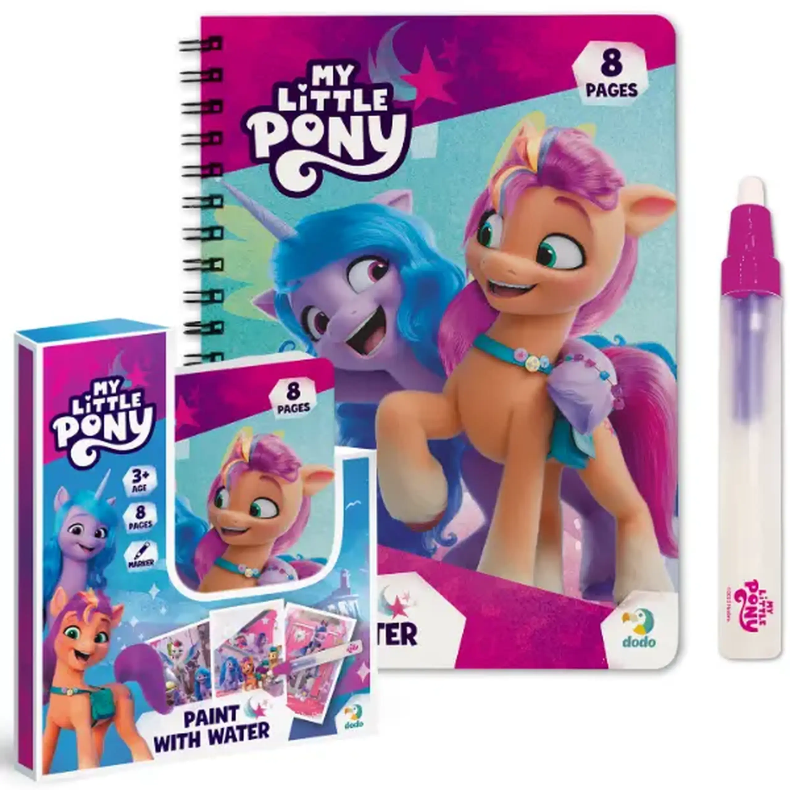 Set de colorat cu apă "Poni", seria My little pony, 8 pagini