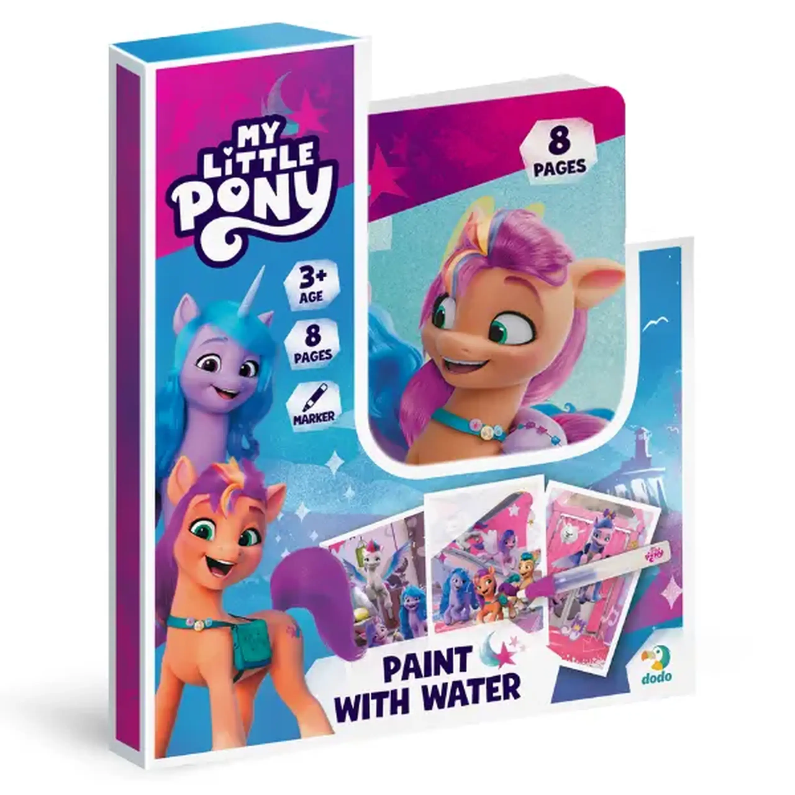 Set de colorat cu apă "Poni", seria My little pony, 8 pagini