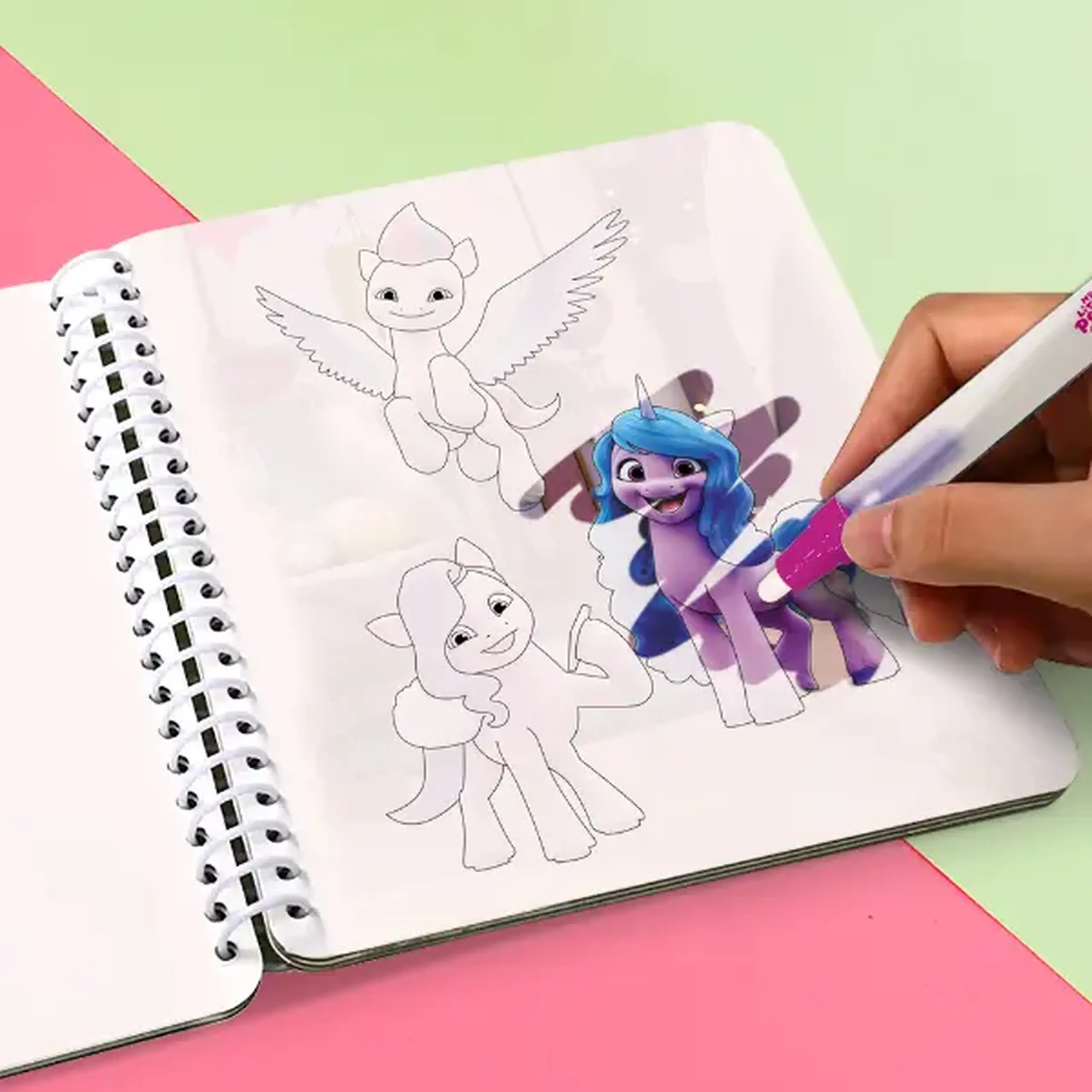 Set de colorat cu apă "Poni", seria My little pony, 8 pagini