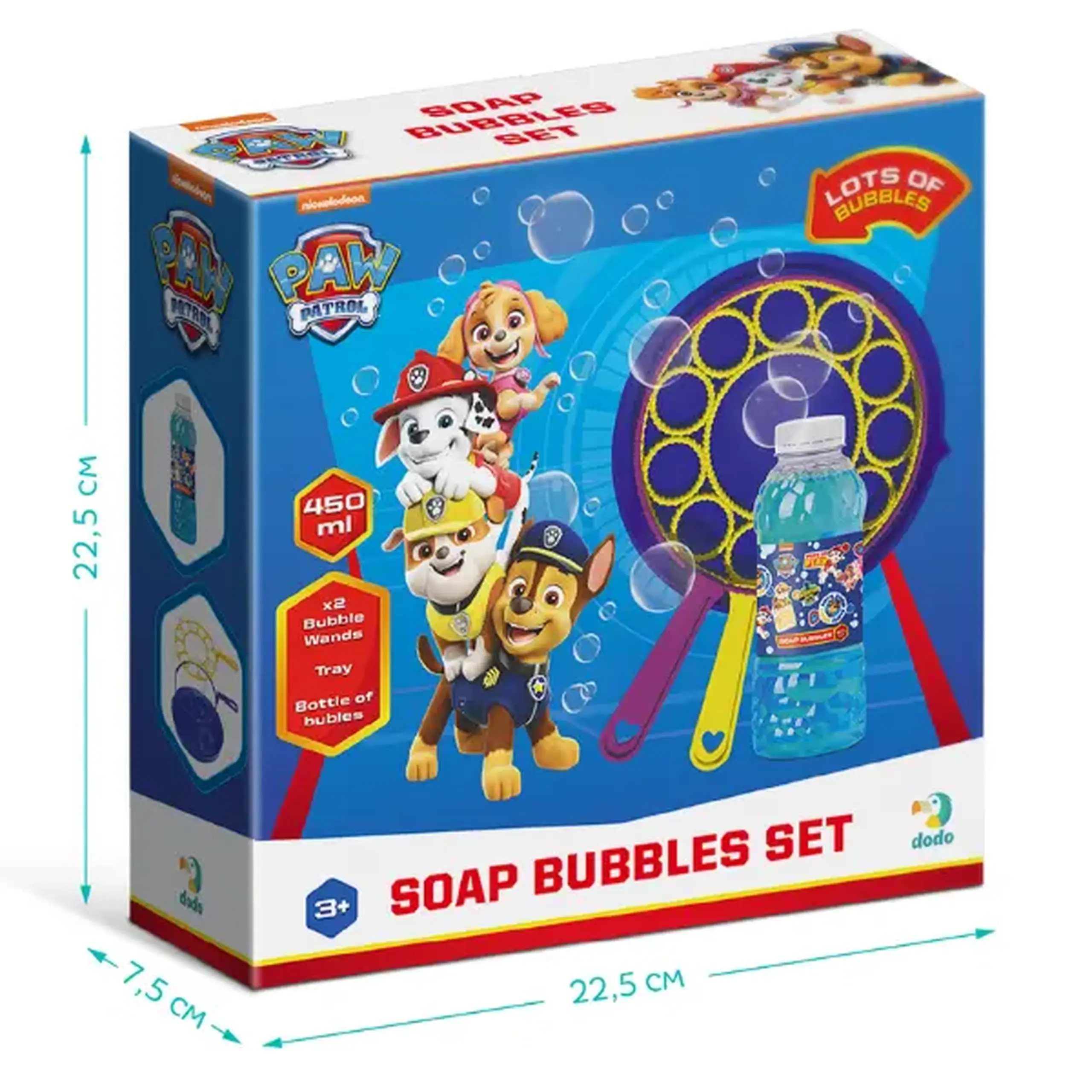 Set baloane de săpun "Patrula cățelușilor", 450 ml