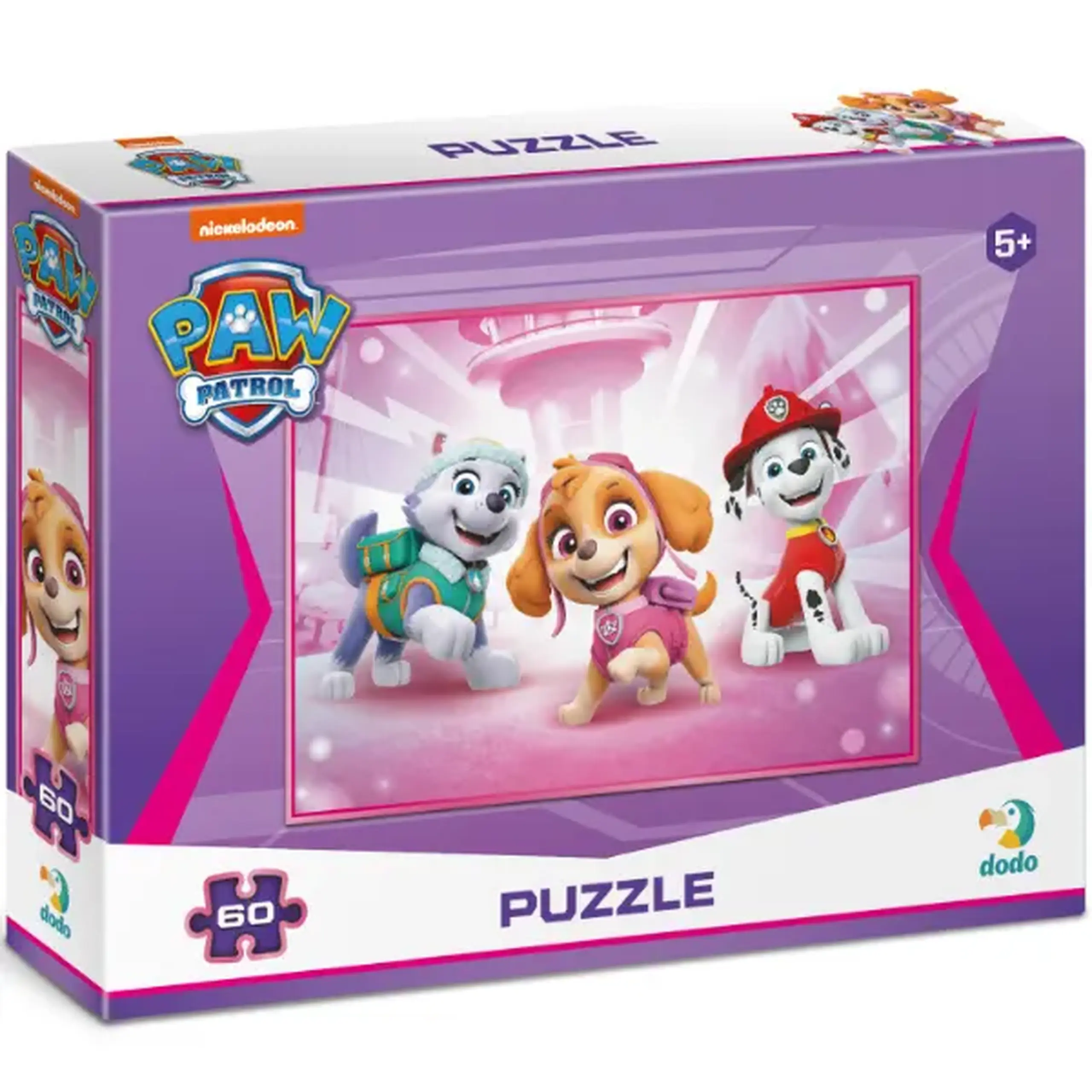 Puzzle "Everest, Skye și Marshall", seria Patrula cățelușilor, 60 elem.