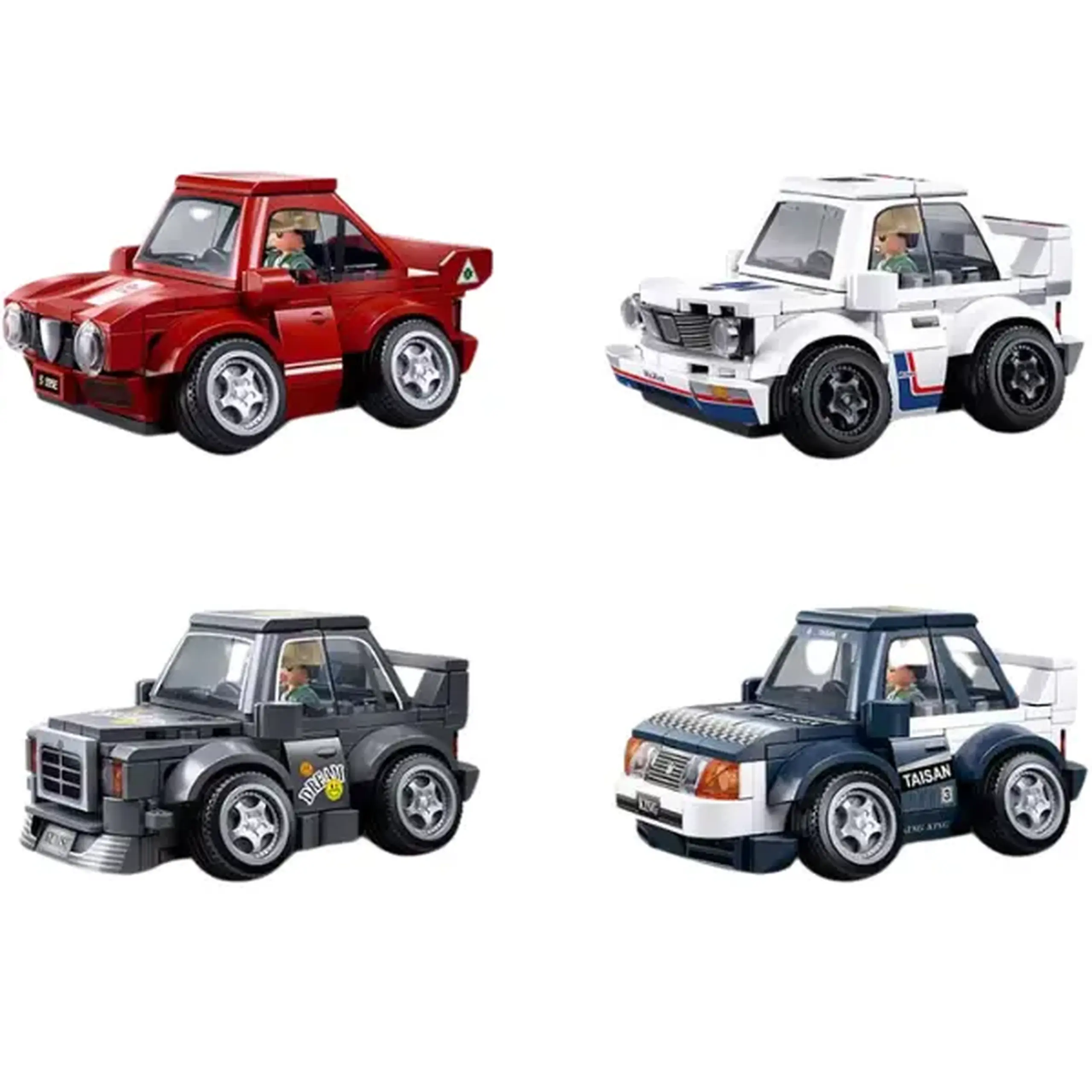 Set de construcție ”Automobil de curse", 4 modele, de la 156 pînă la 177 elem.