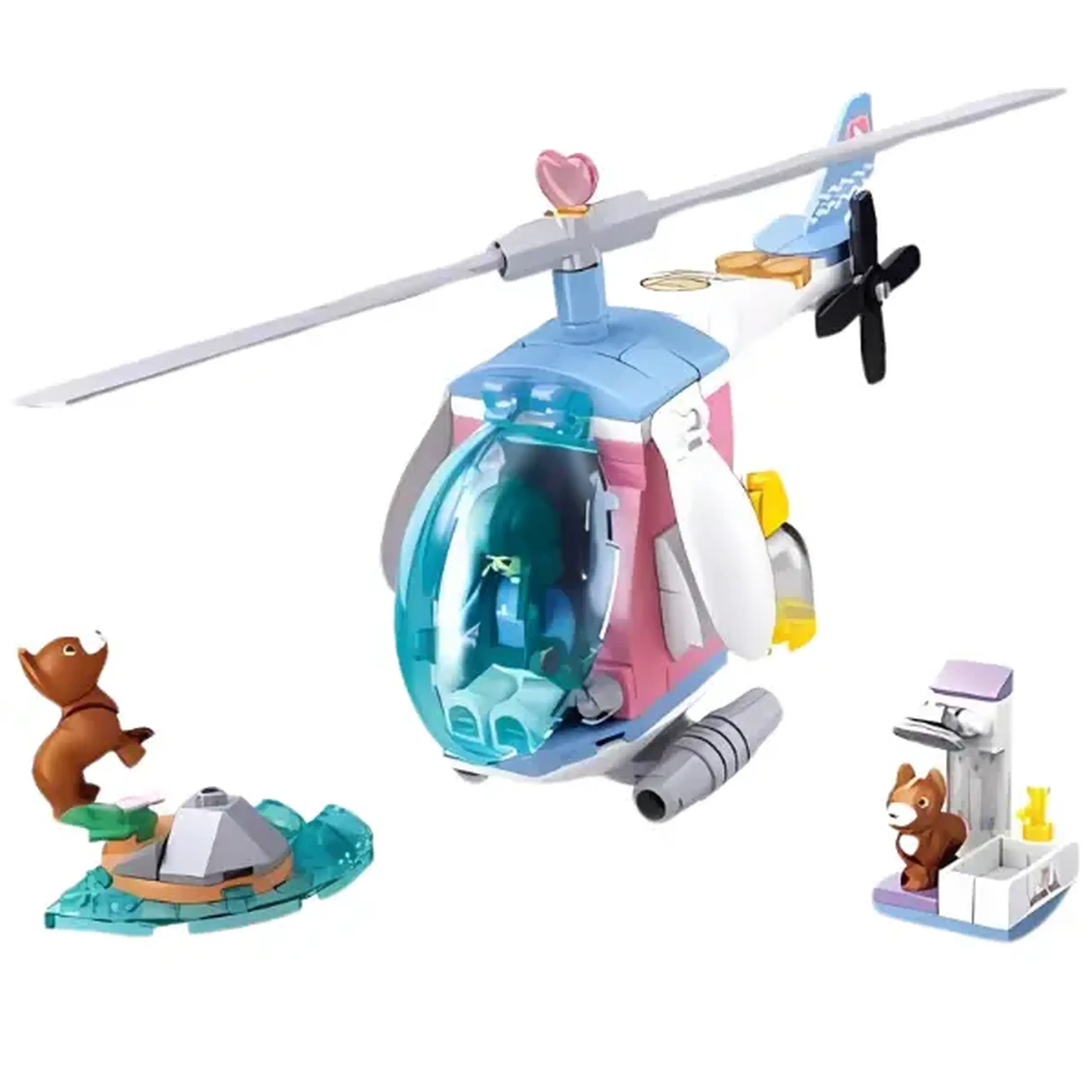 Set de construcție ”Clinica veterinară", 4 modele, de la 78 pînă la 117 elem.