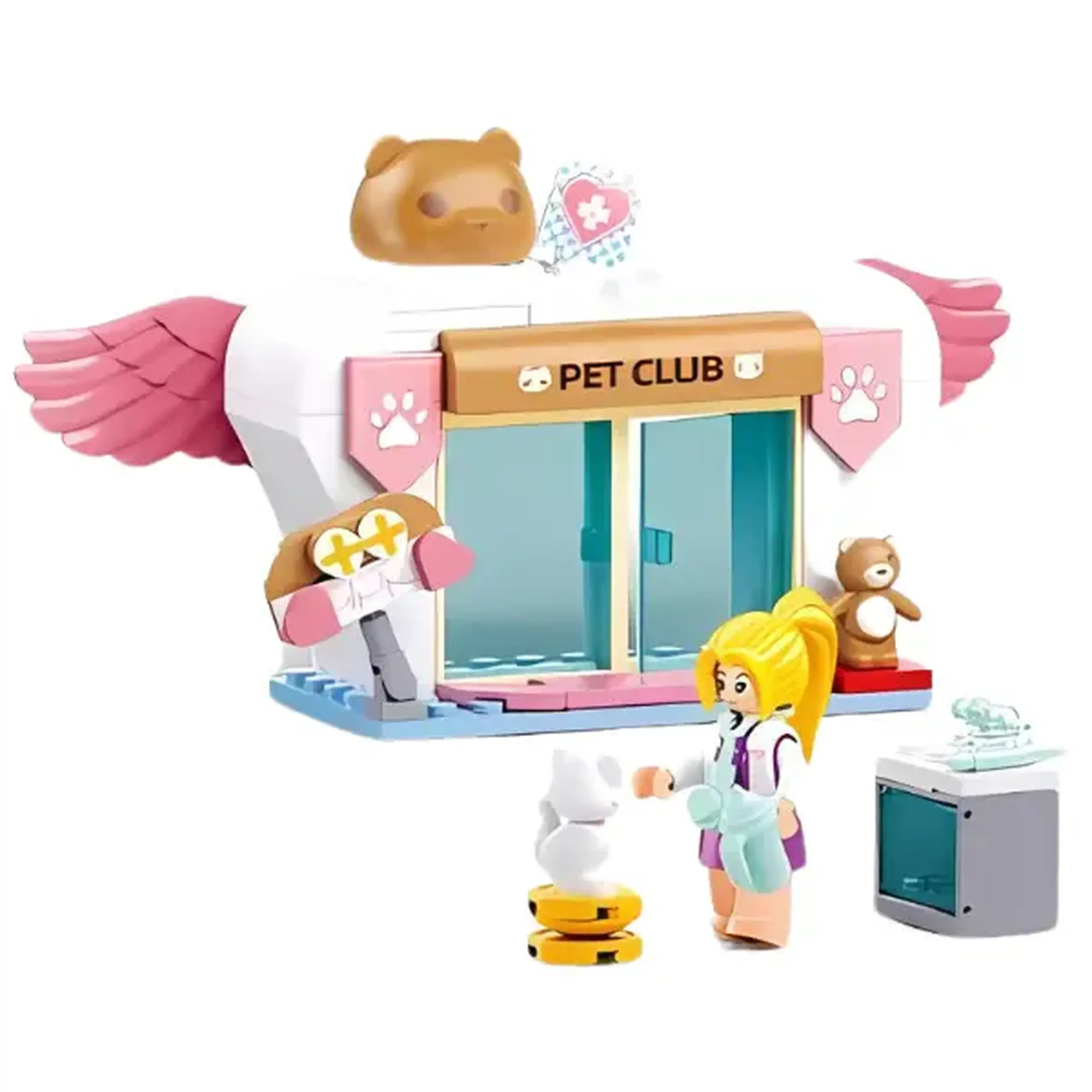 Set de construcție ”Clinica veterinară", 4 modele, de la 78 pînă la 117 elem.