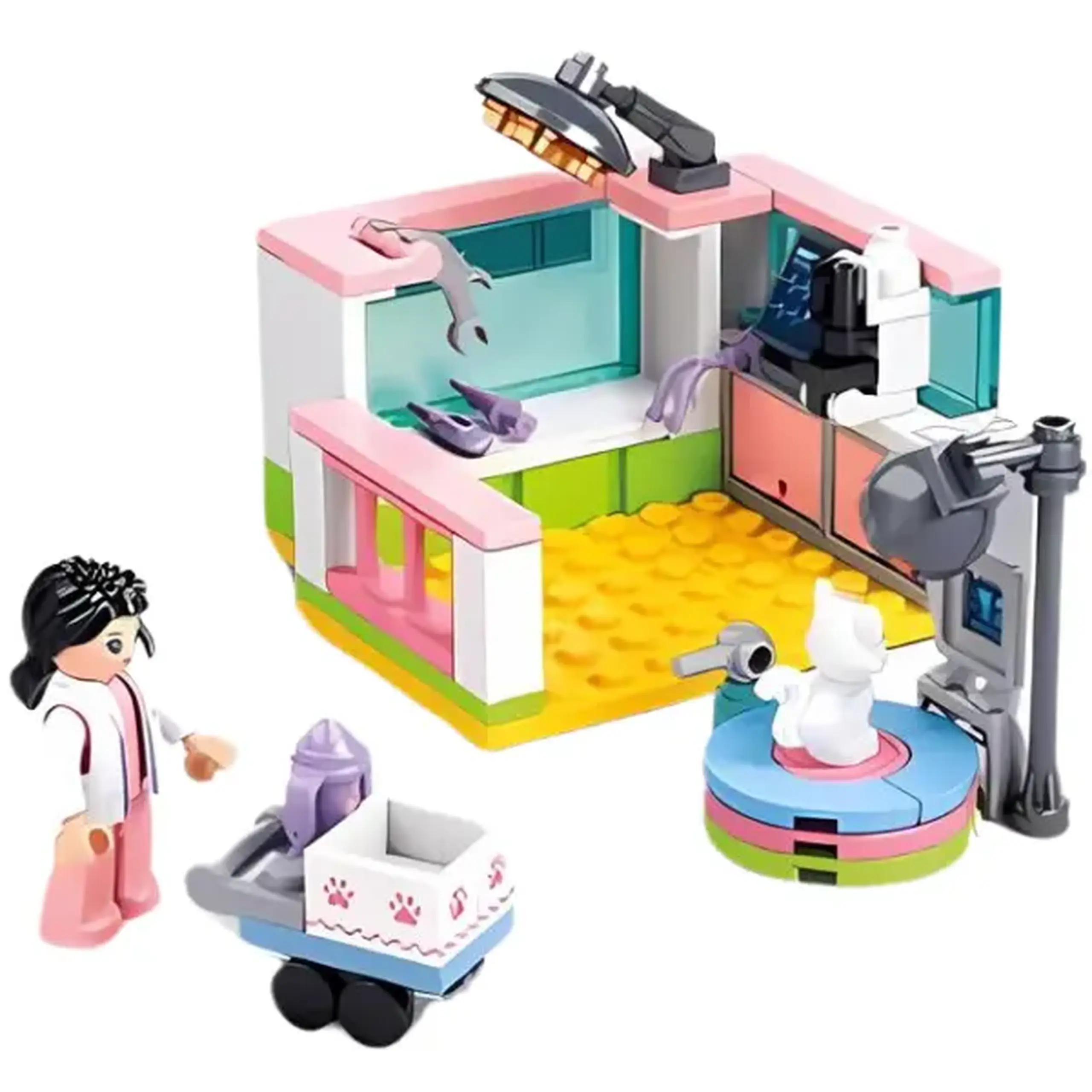 Set de construcție ”Clinica veterinară", 4 modele, de la 78 pînă la 117 elem.