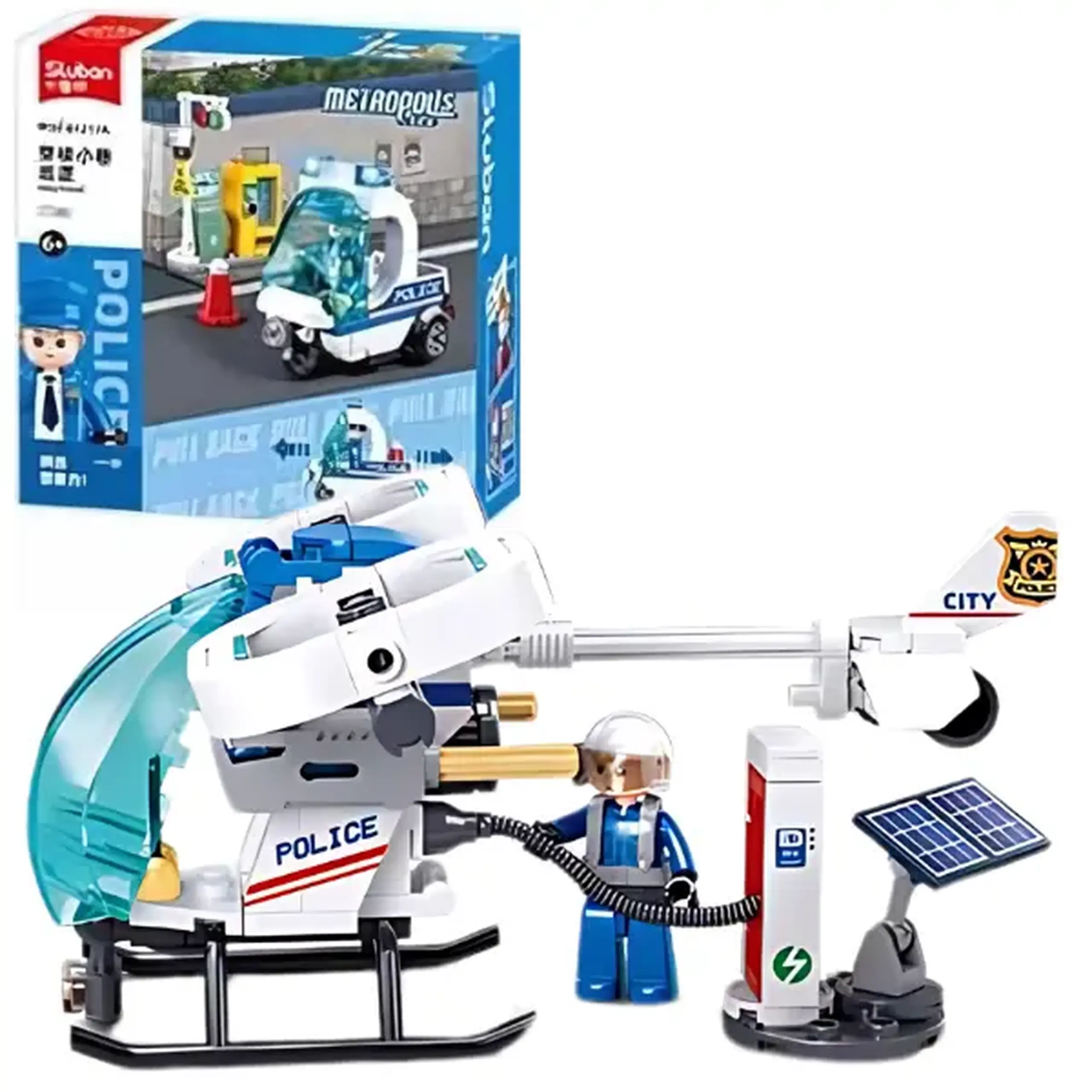 Set de construcție ”Poliția de patrulare", 4 modele, de la 97 pînă la 135 elem.