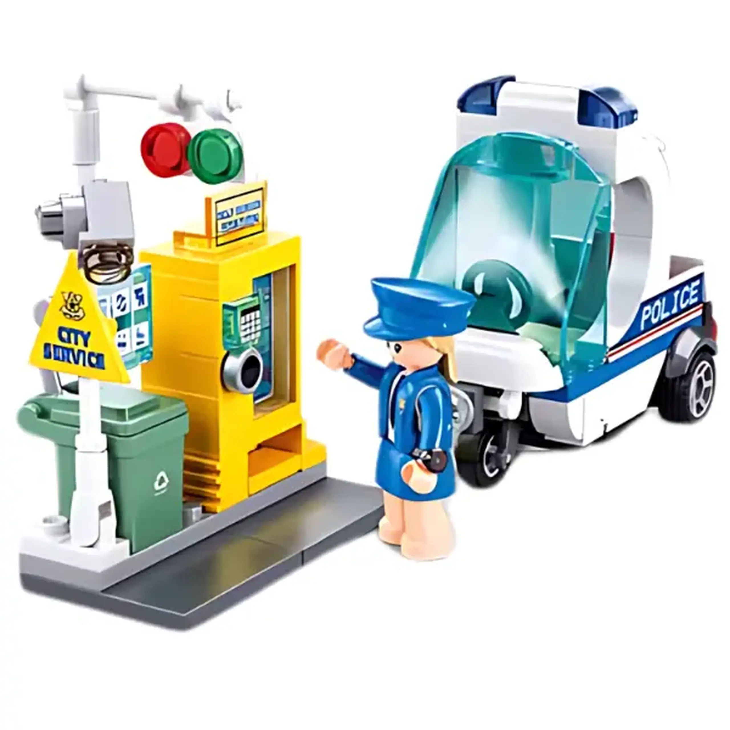Set de construcție ”Poliția de patrulare", 4 modele, de la 97 pînă la 135 elem.