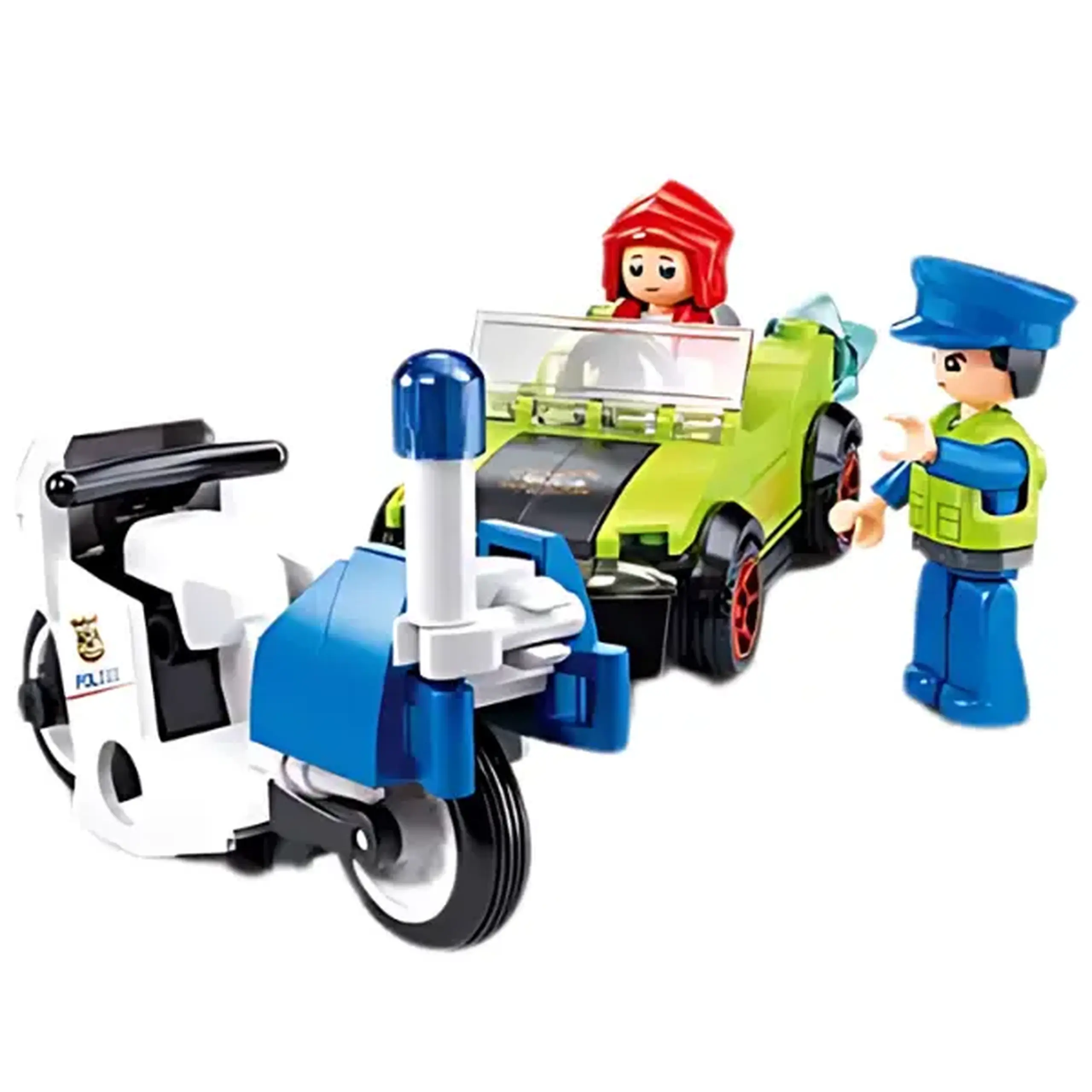 Set de construcție ”Poliția de patrulare", 4 modele, de la 97 pînă la 135 elem.