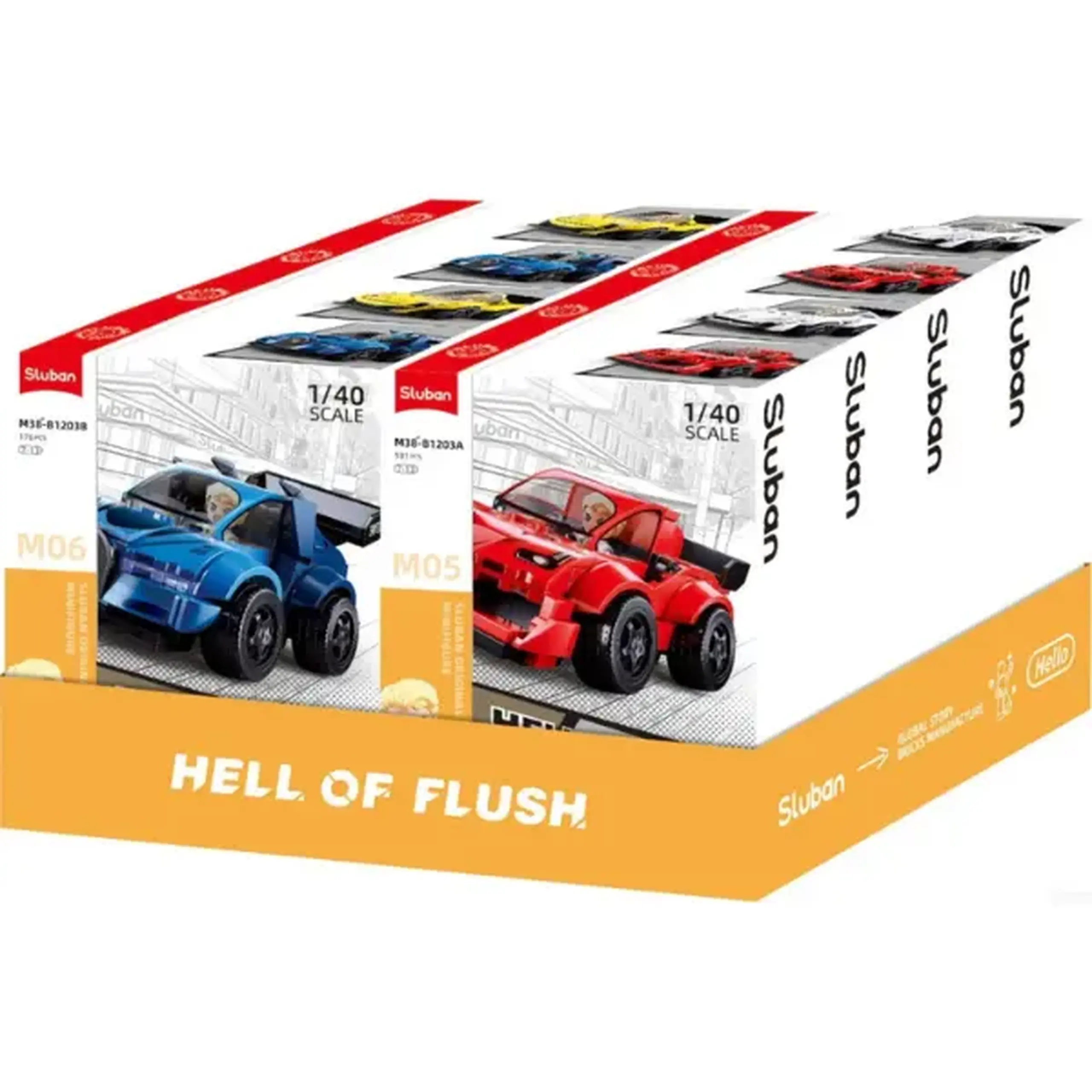 Set de construcție "Supercar de curse", 4 modele, de la 176 pînă la 183 elem.