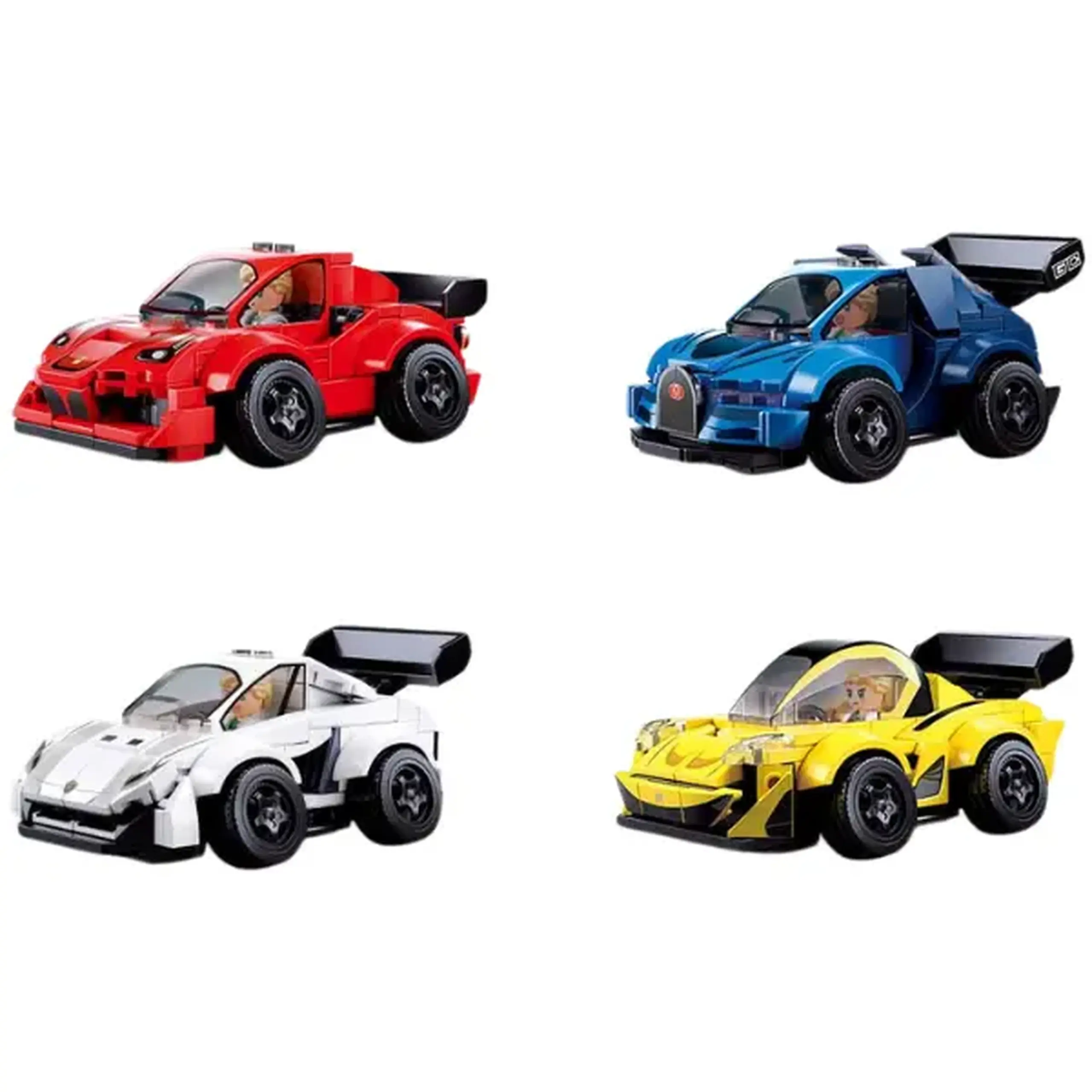 Set de construcție "Supercar de curse", 4 modele, de la 176 pînă la 183 elem.