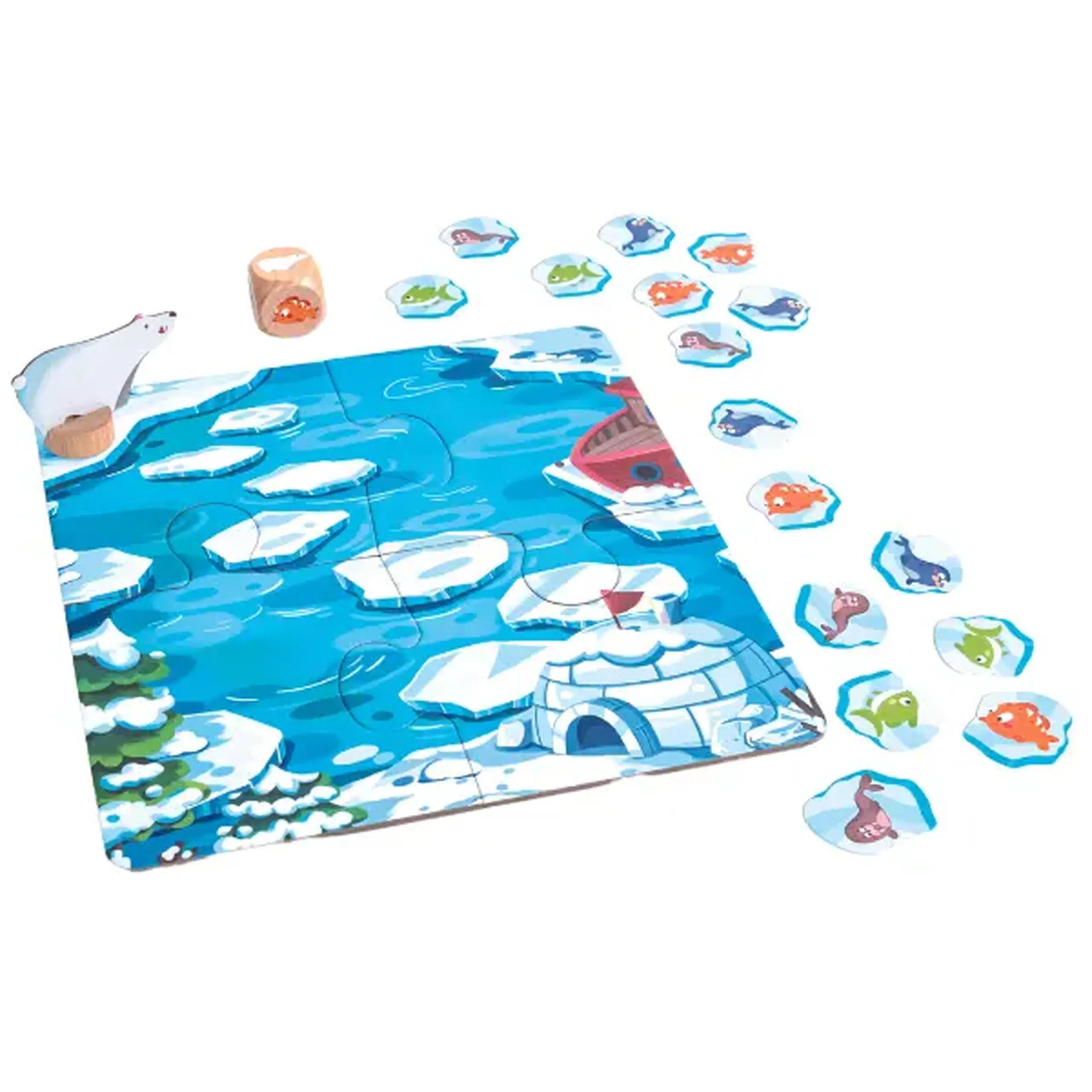 Joc de societate puzzle "Ursuleț polar"