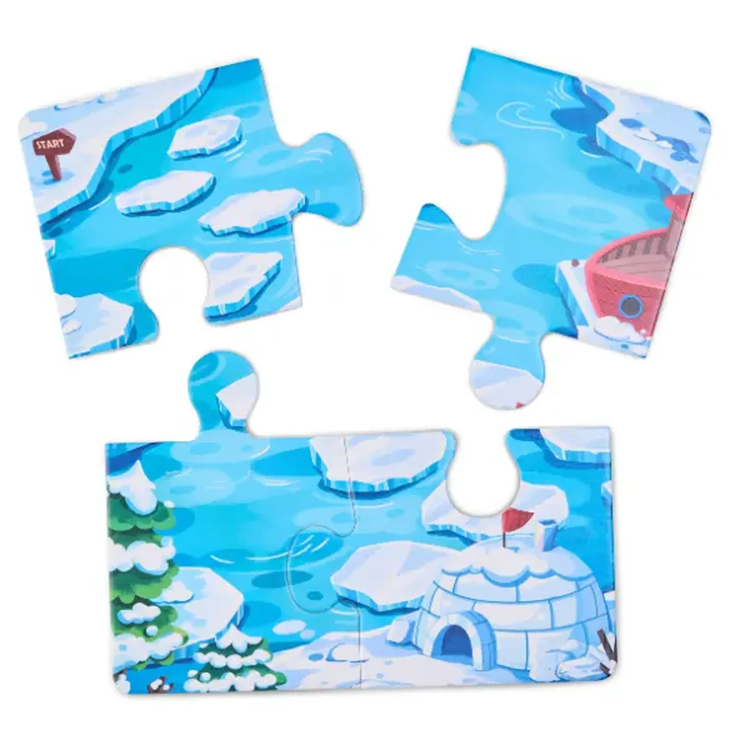 Joc de societate puzzle "Ursuleț polar"