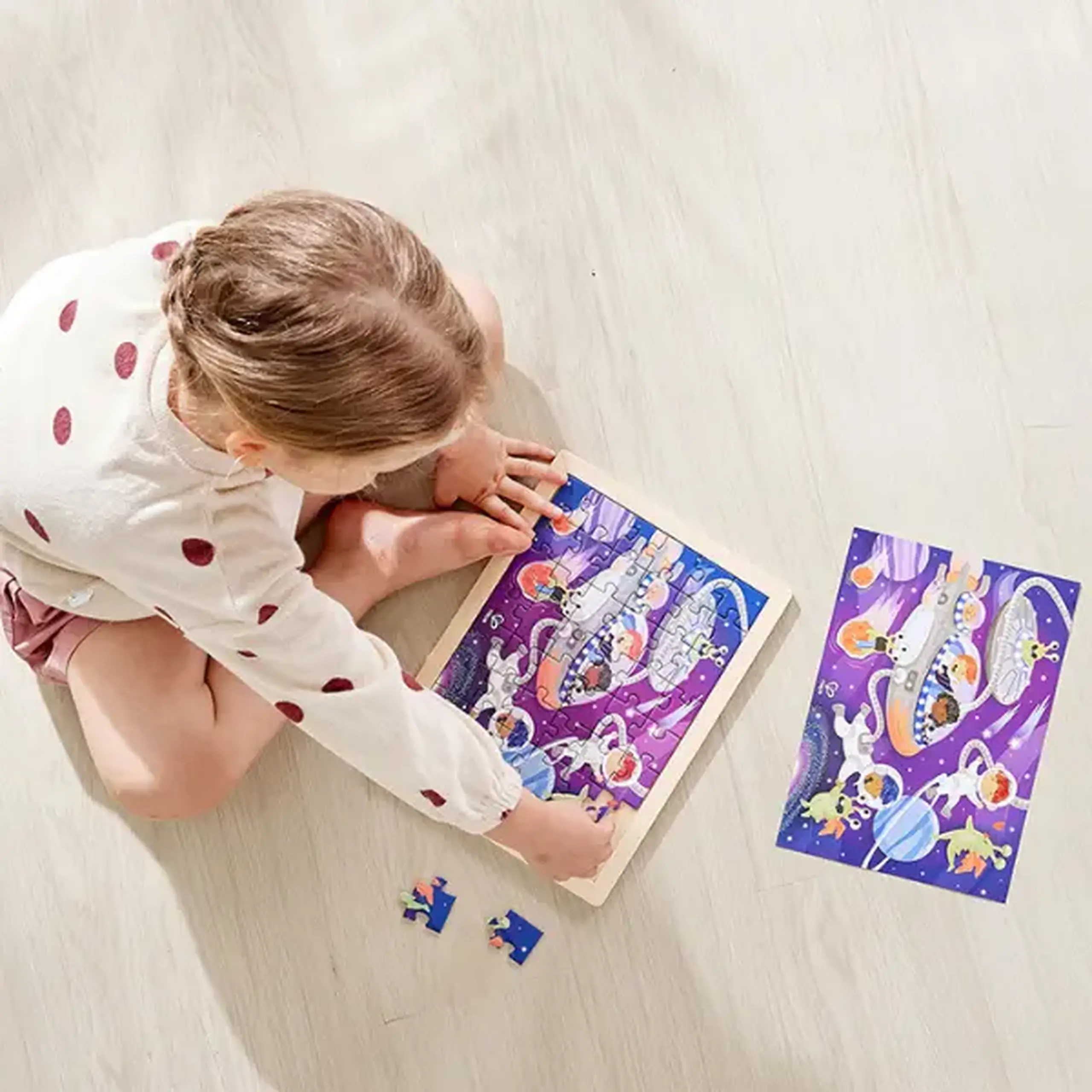 Puzzle 2 în 1 "Prieteni cosmici"