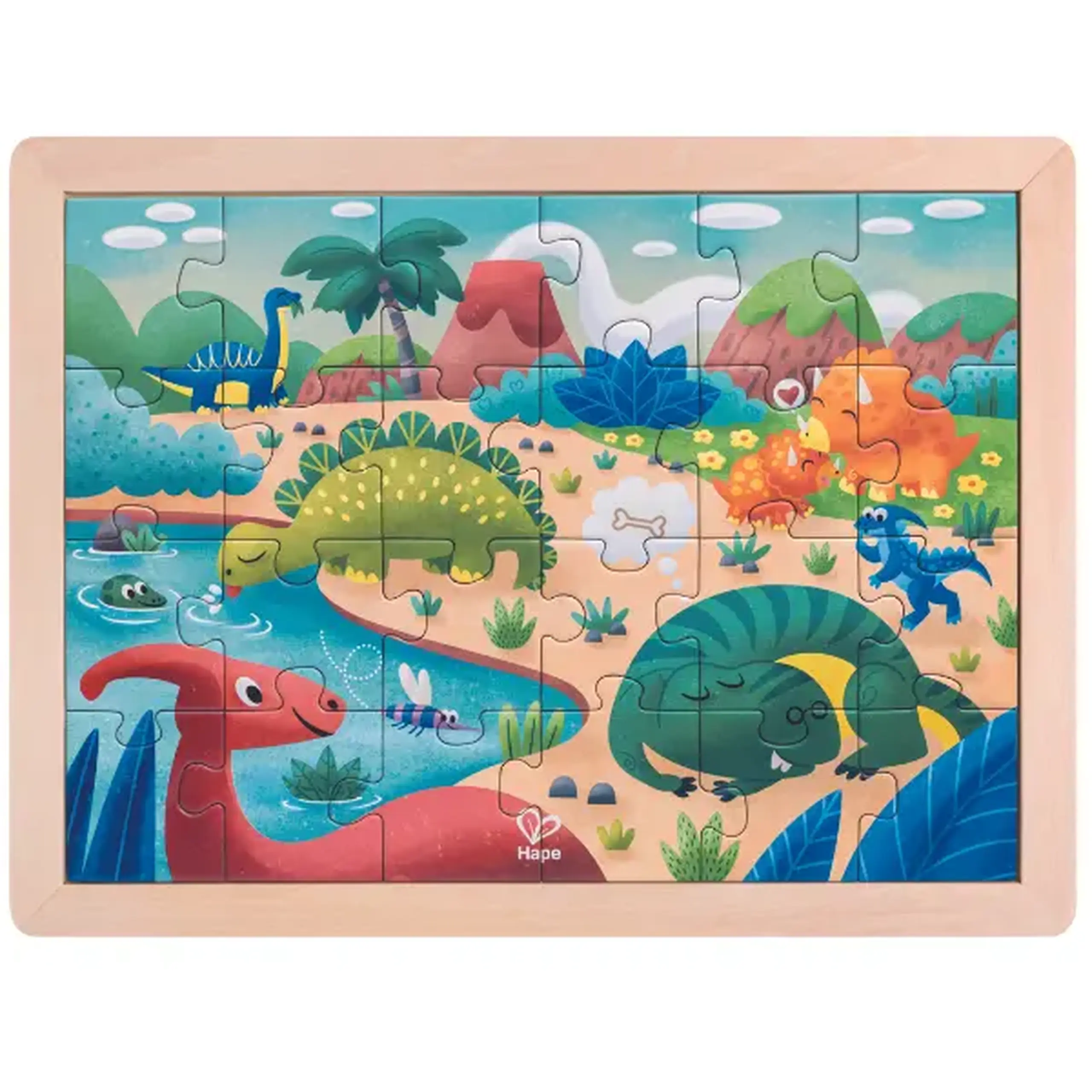 Puzzle 2 în 1 "Dinozauri"