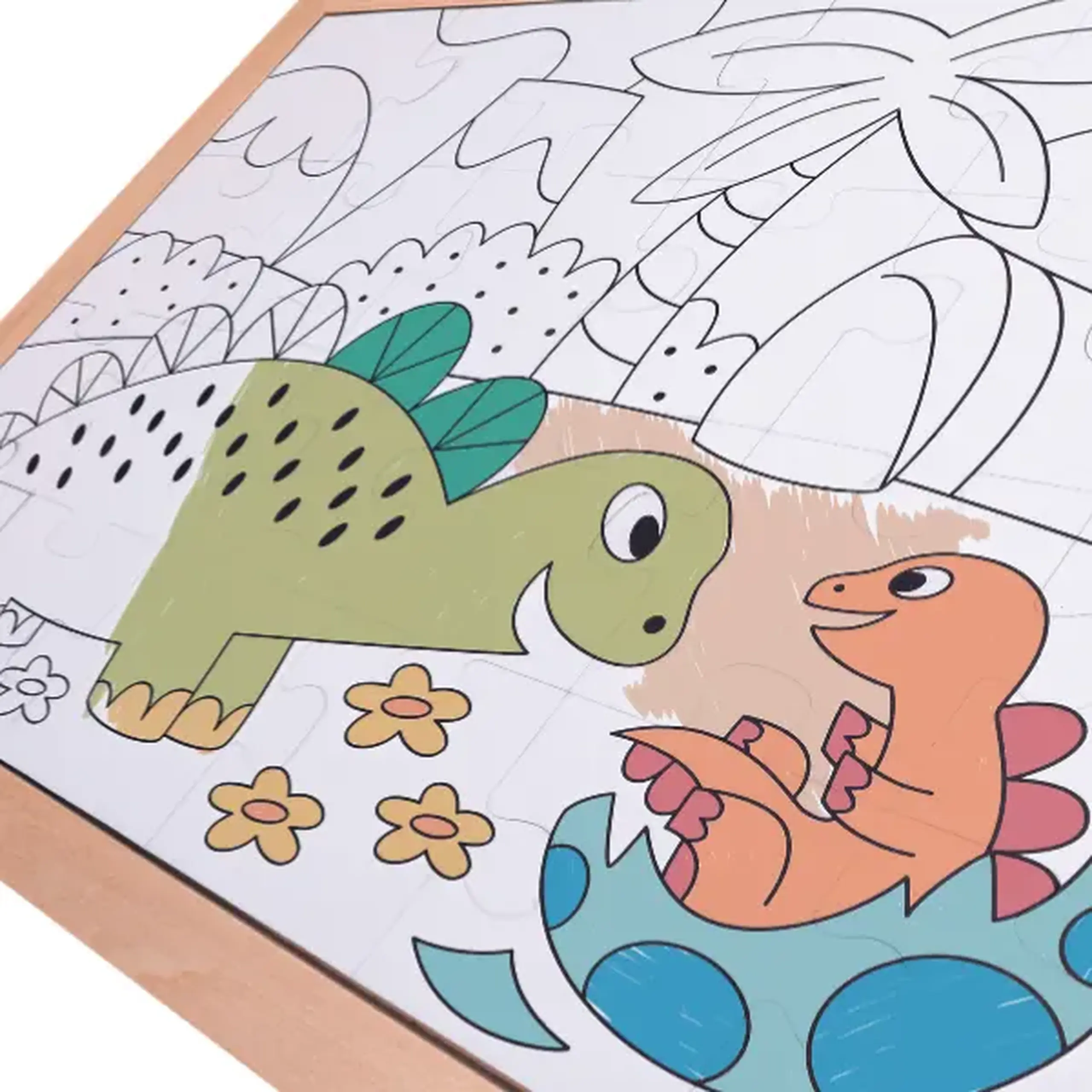 Puzzle 2 în 1 "Dinozauri"