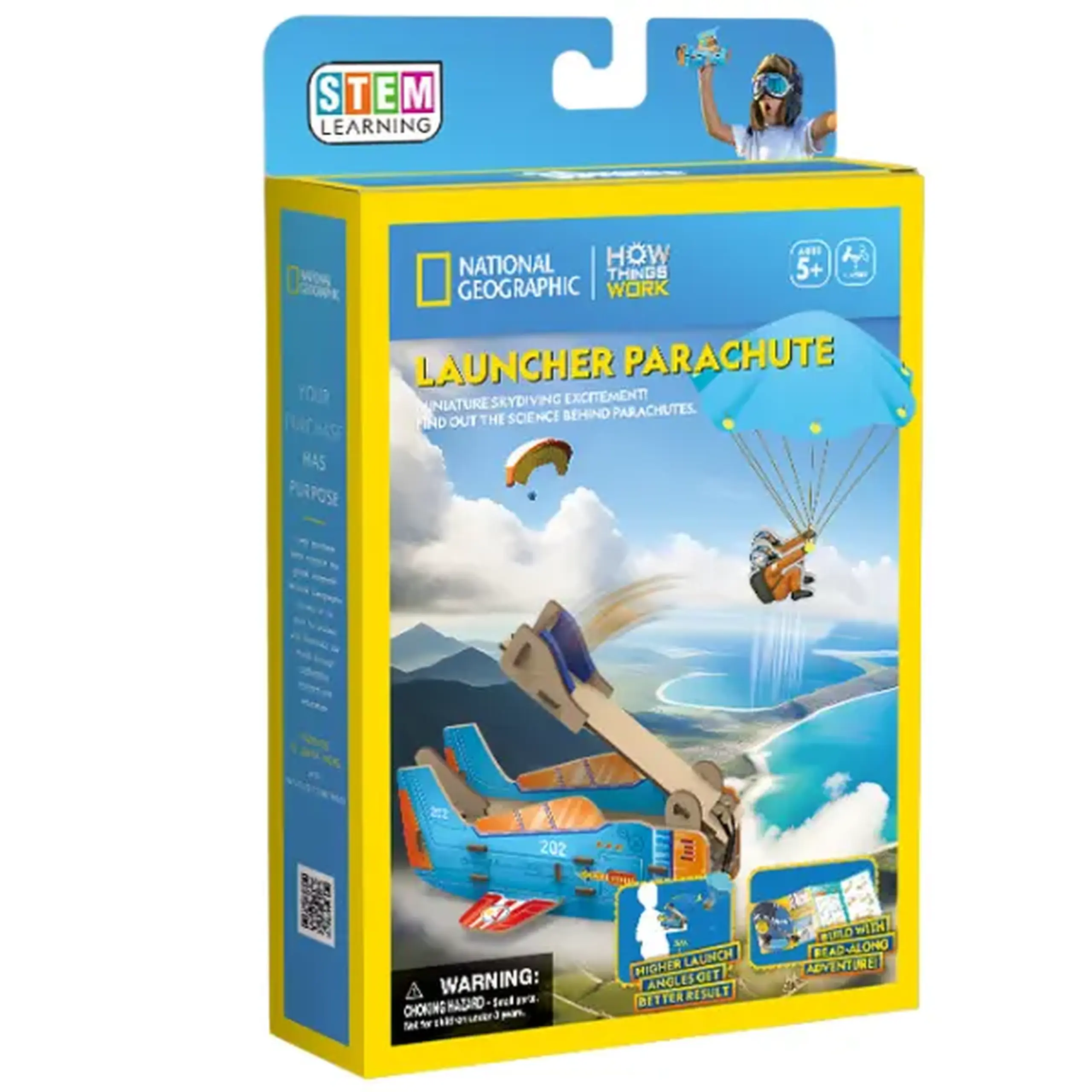 STEM Series 3D puzzle "Lansator Parașută" - studiem stabilitatea și aerodinamica, 48 elem.