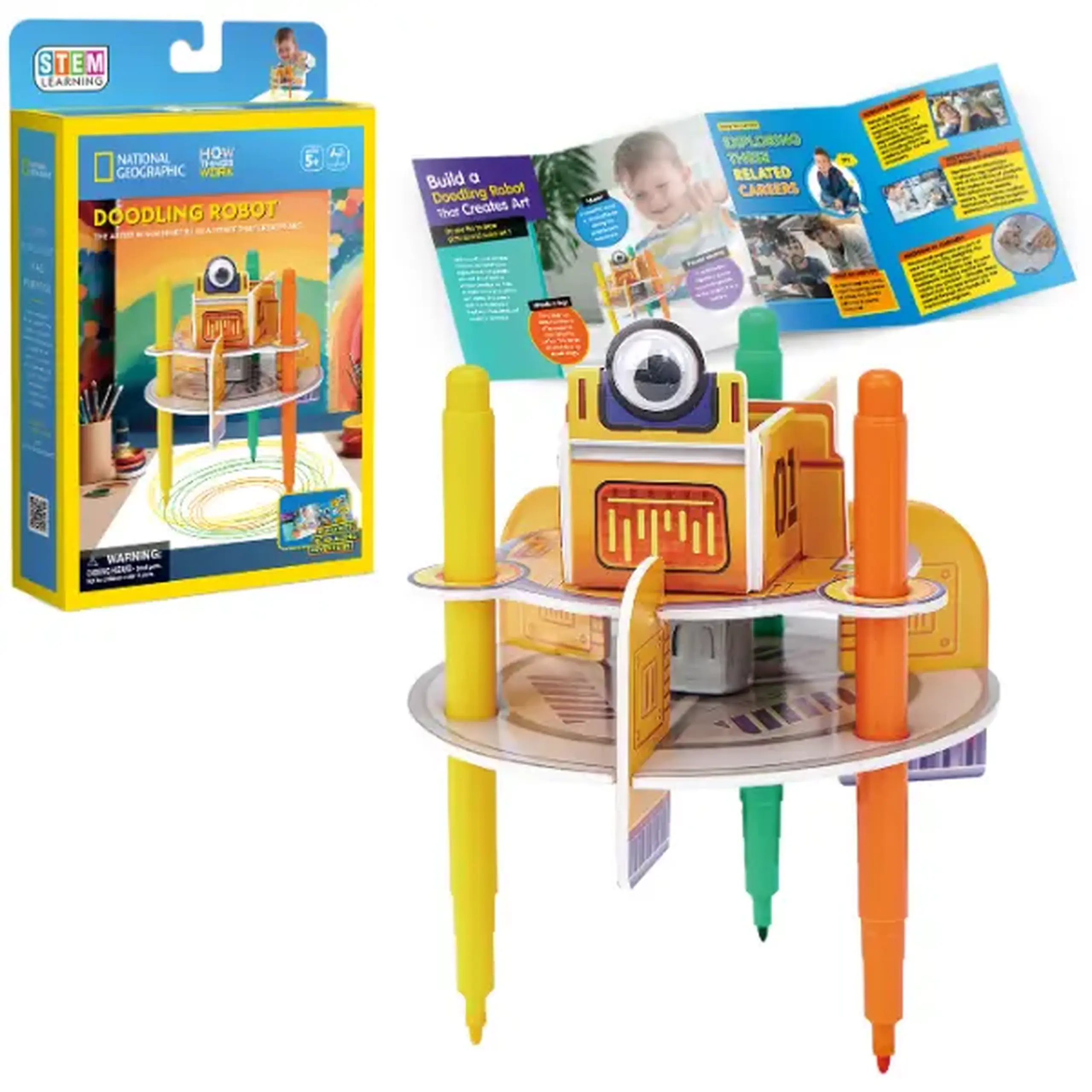 STEM Series 3D puzzle "Robot de desenat" - studiem creativitatea și designul, 13 elem.