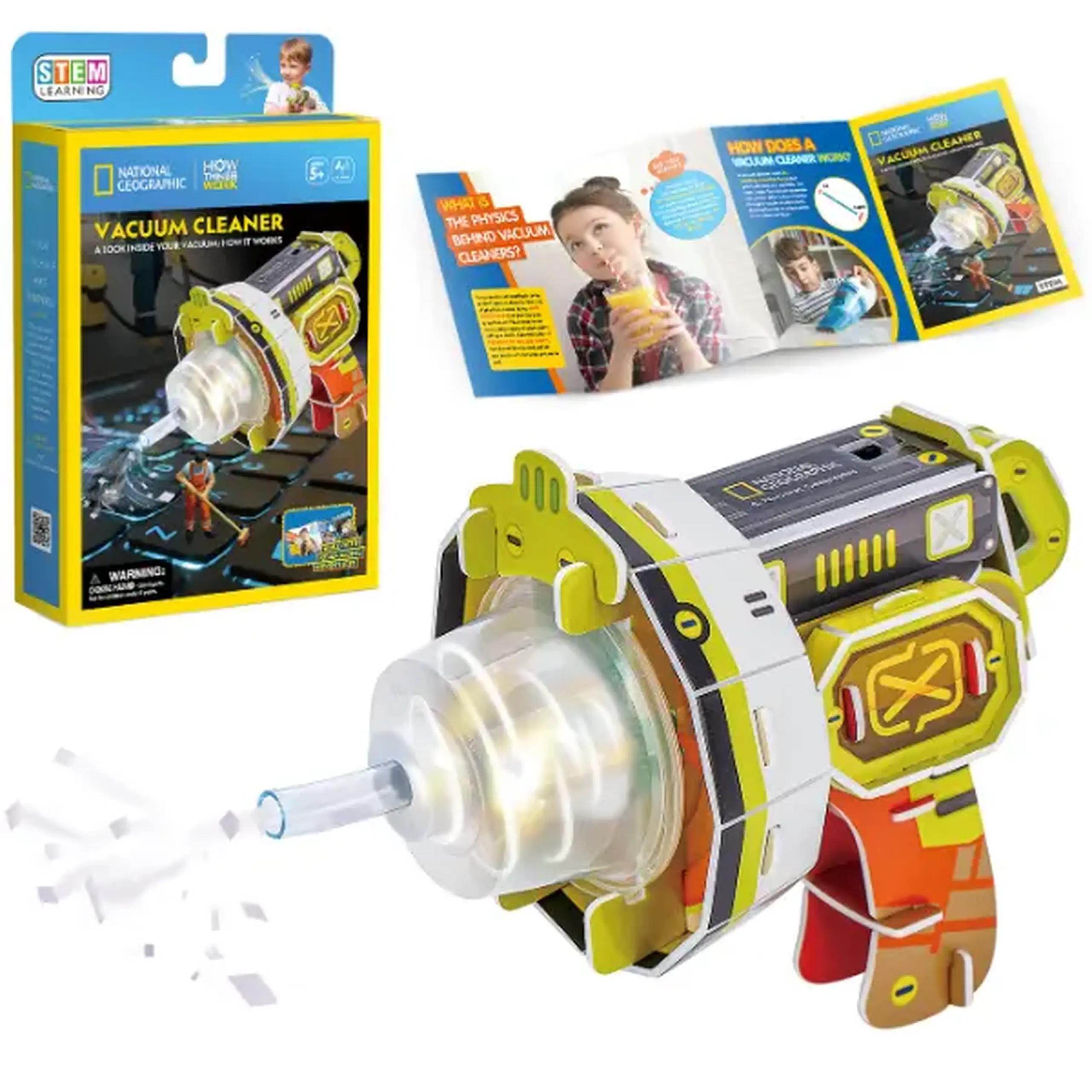 STEM Series 3D puzzle "Aspirator blaster" - сum funcționează aspiratorul, 31 elem.