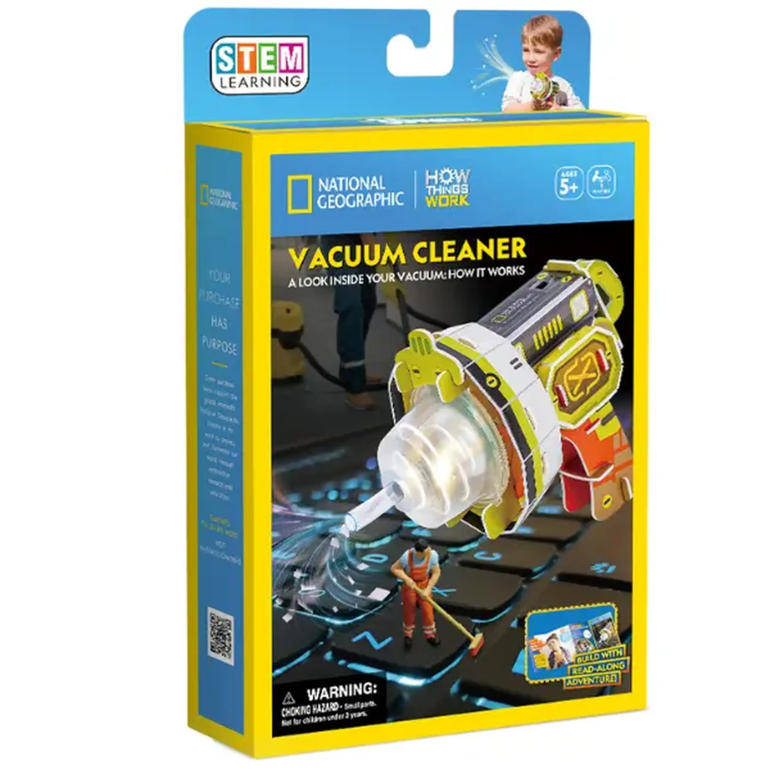 STEM Series 3D puzzle "Aspirator blaster" - сum funcționează aspiratorul, 31 elem.