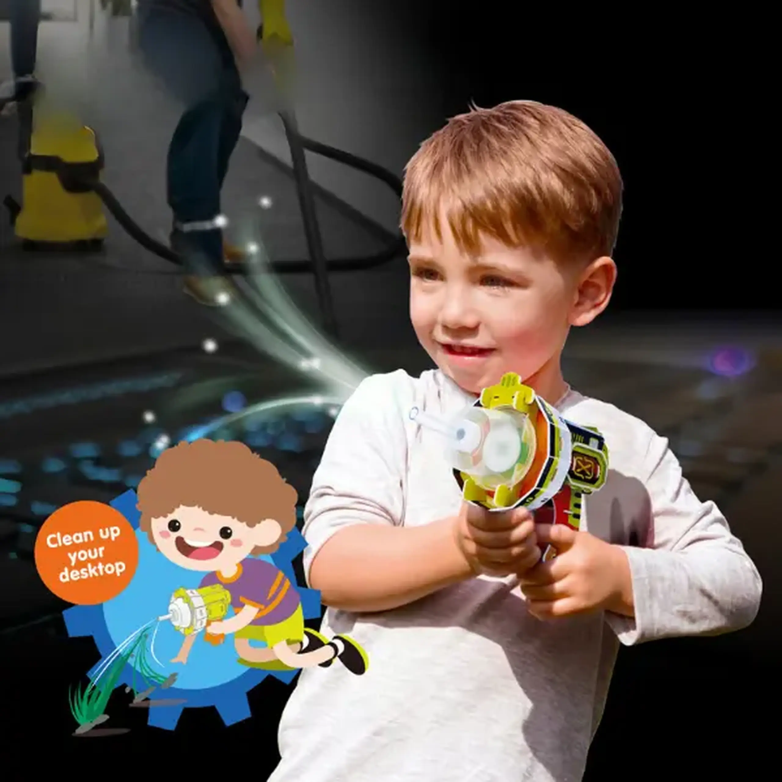 STEM Series 3D puzzle "Aspirator blaster" - сum funcționează aspiratorul, 31 elem.