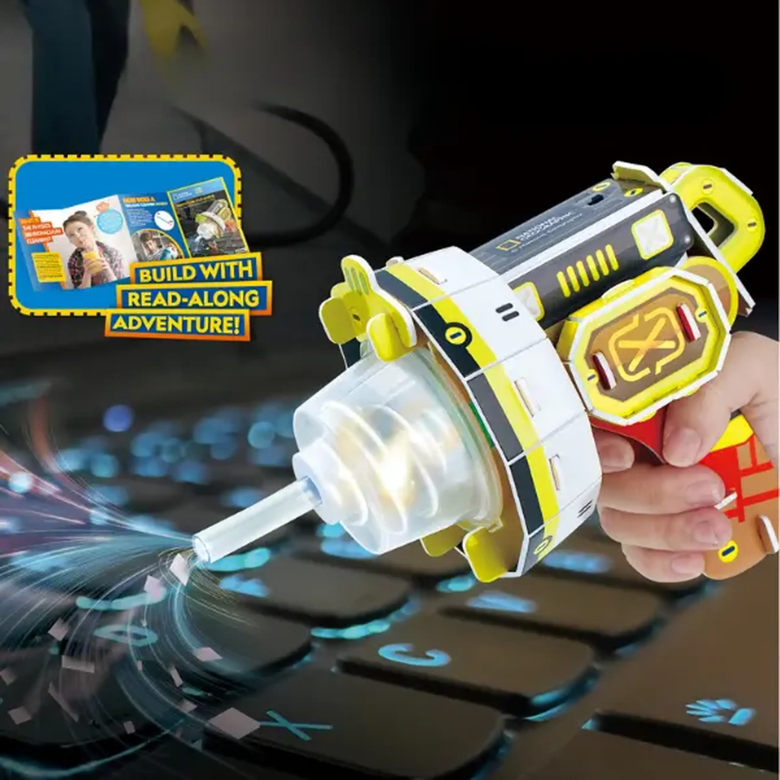 STEM Series 3D puzzle "Aspirator blaster" - сum funcționează aspiratorul, 31 elem.