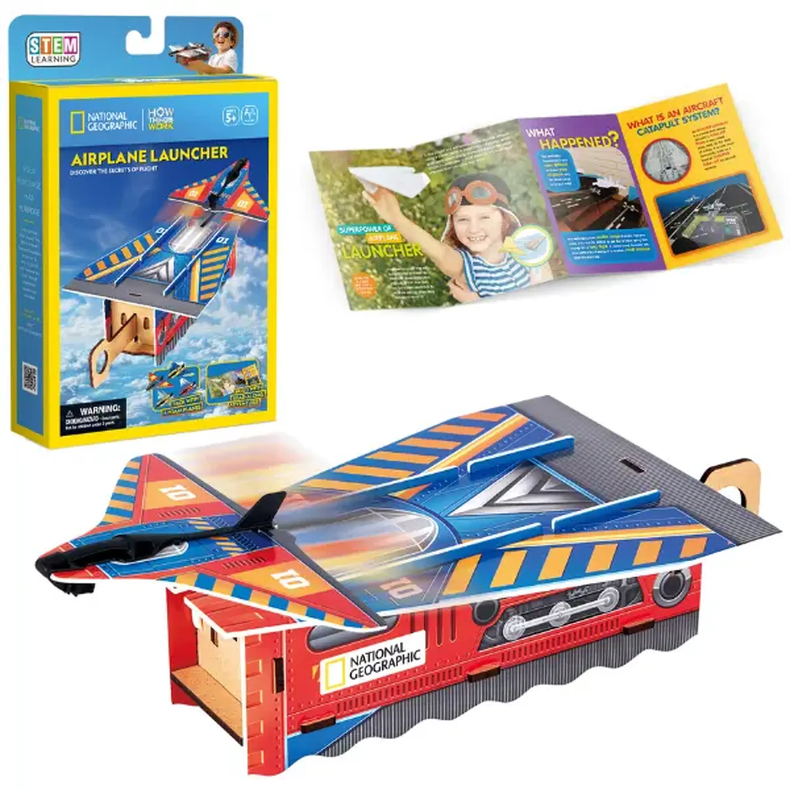 STEM Series 3D puzzle "Lansator de avioane" - explorăm decolarea, 53 elem.