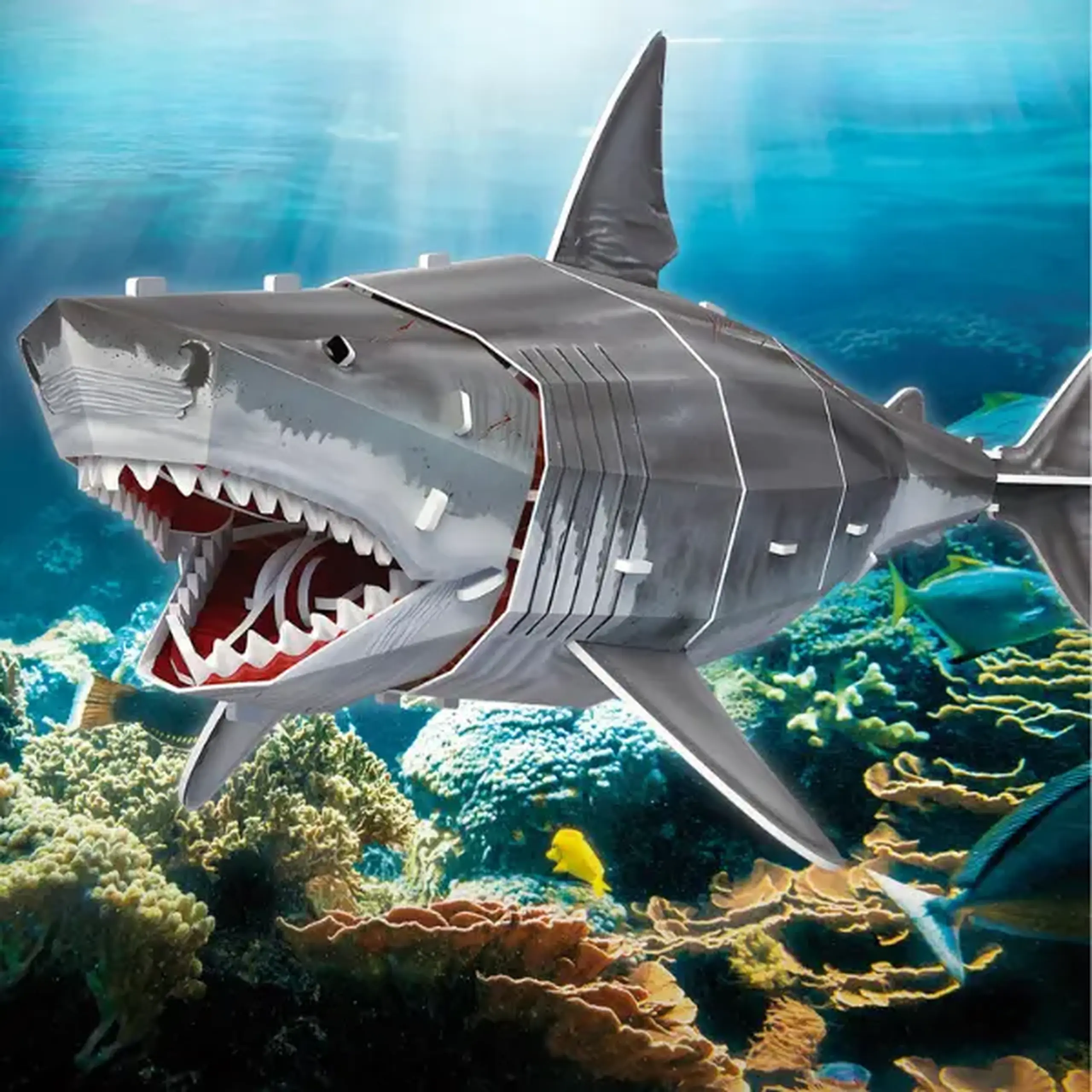 3D puzzle "Marele rechin alb", 78 elemente