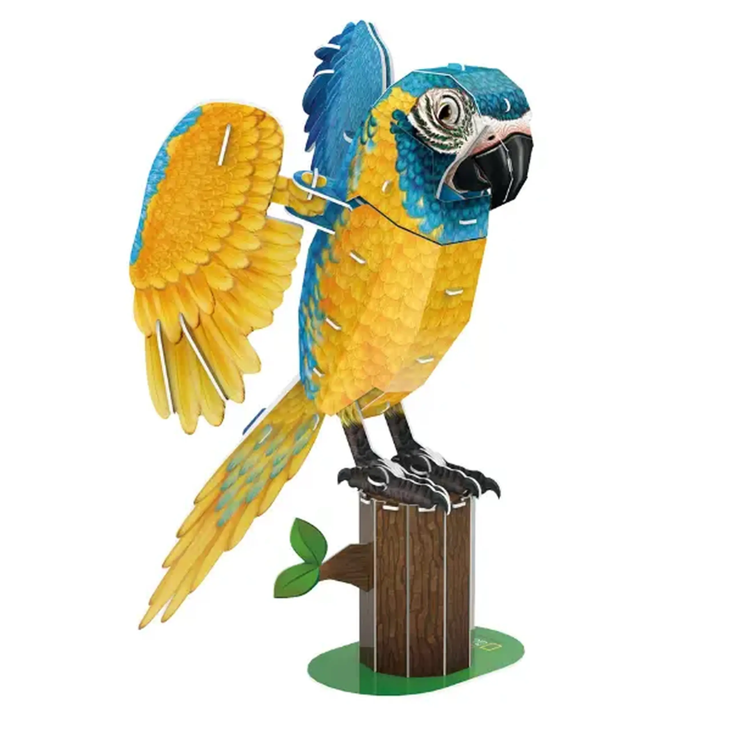 3D puzzle "Ara cu piept galben", 82 elemente