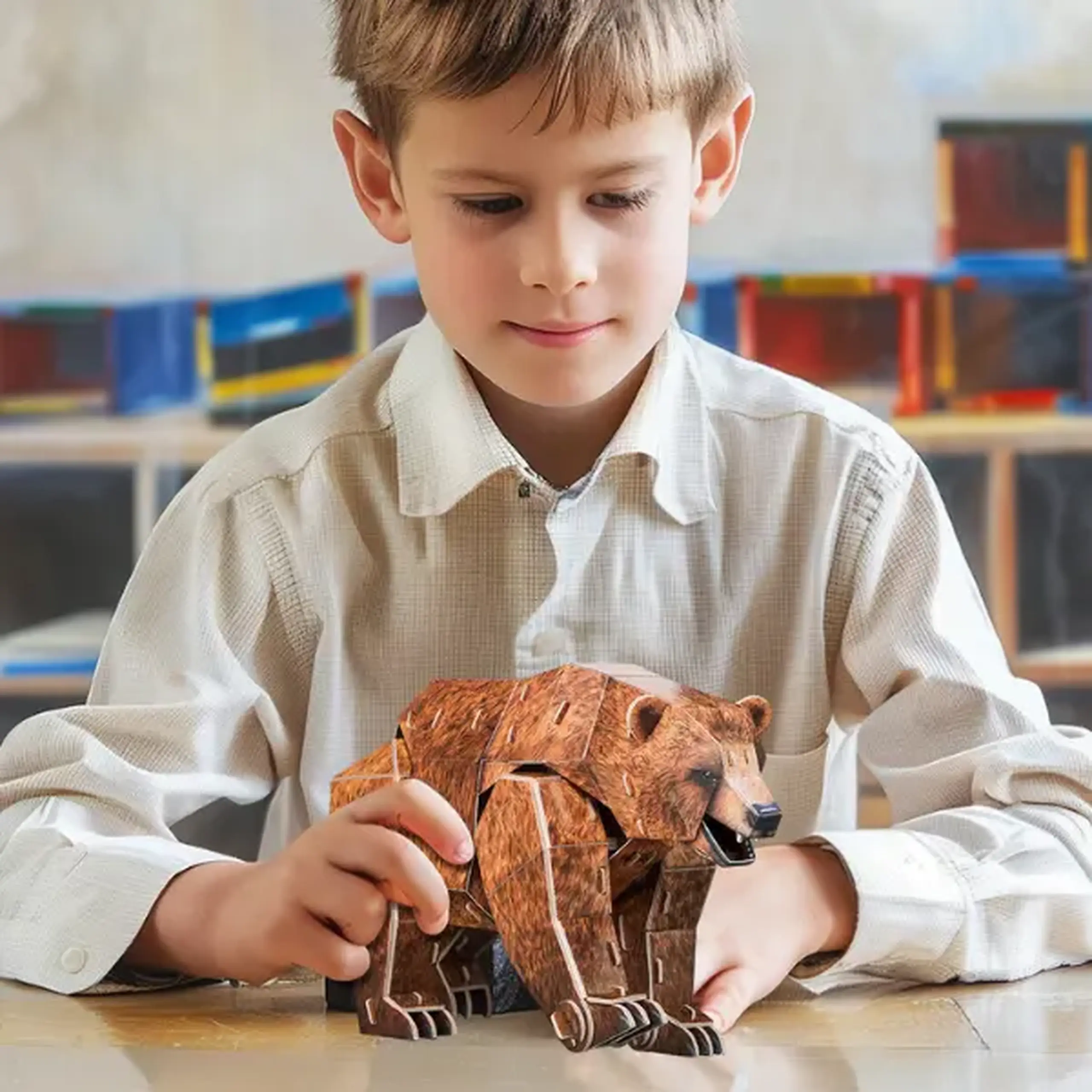 3D puzzle "Urs brun", 88 elemente