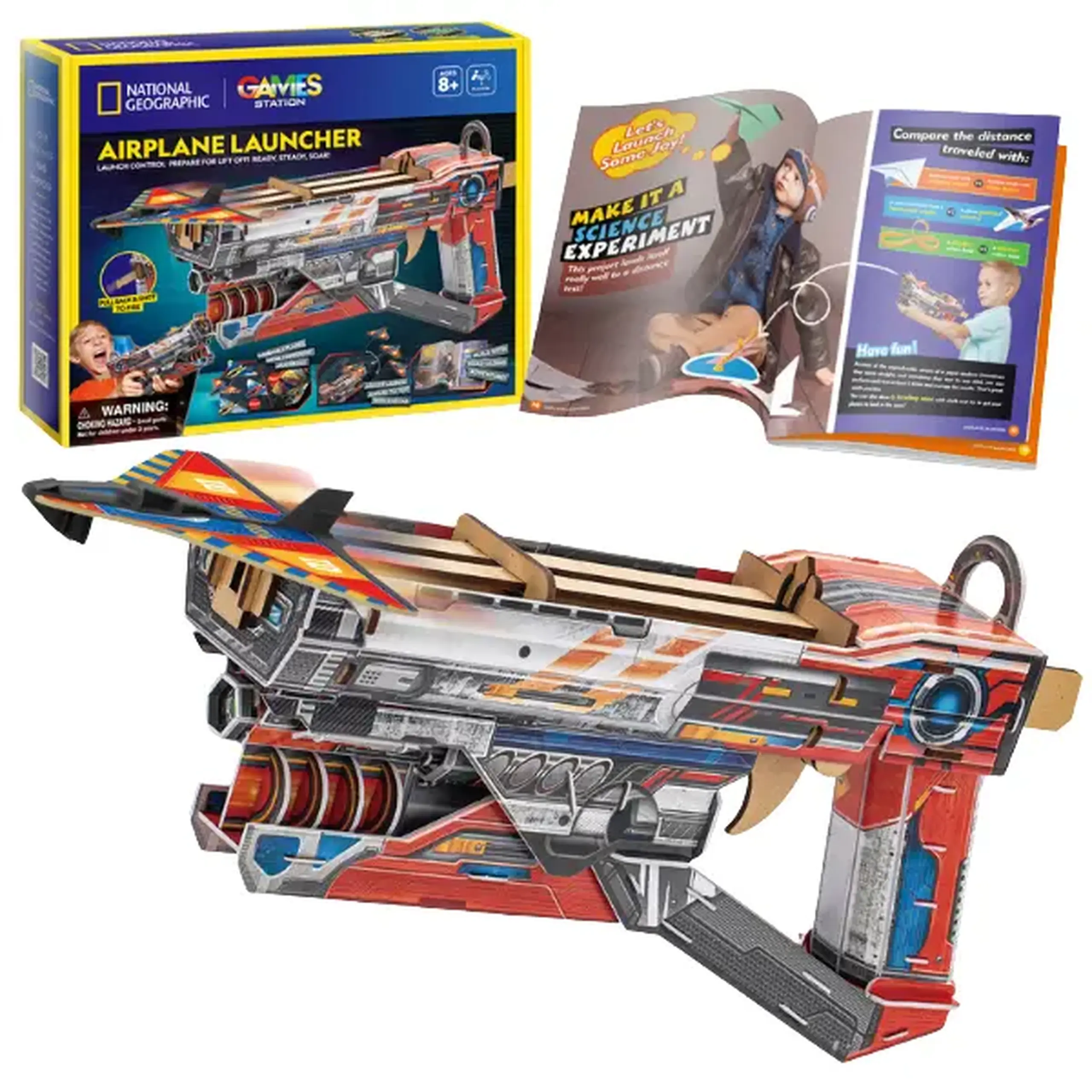 STEM Series 3D puzzle "Lansator de avioane" - învățăm bazele aerodinamicii, 306 elem.