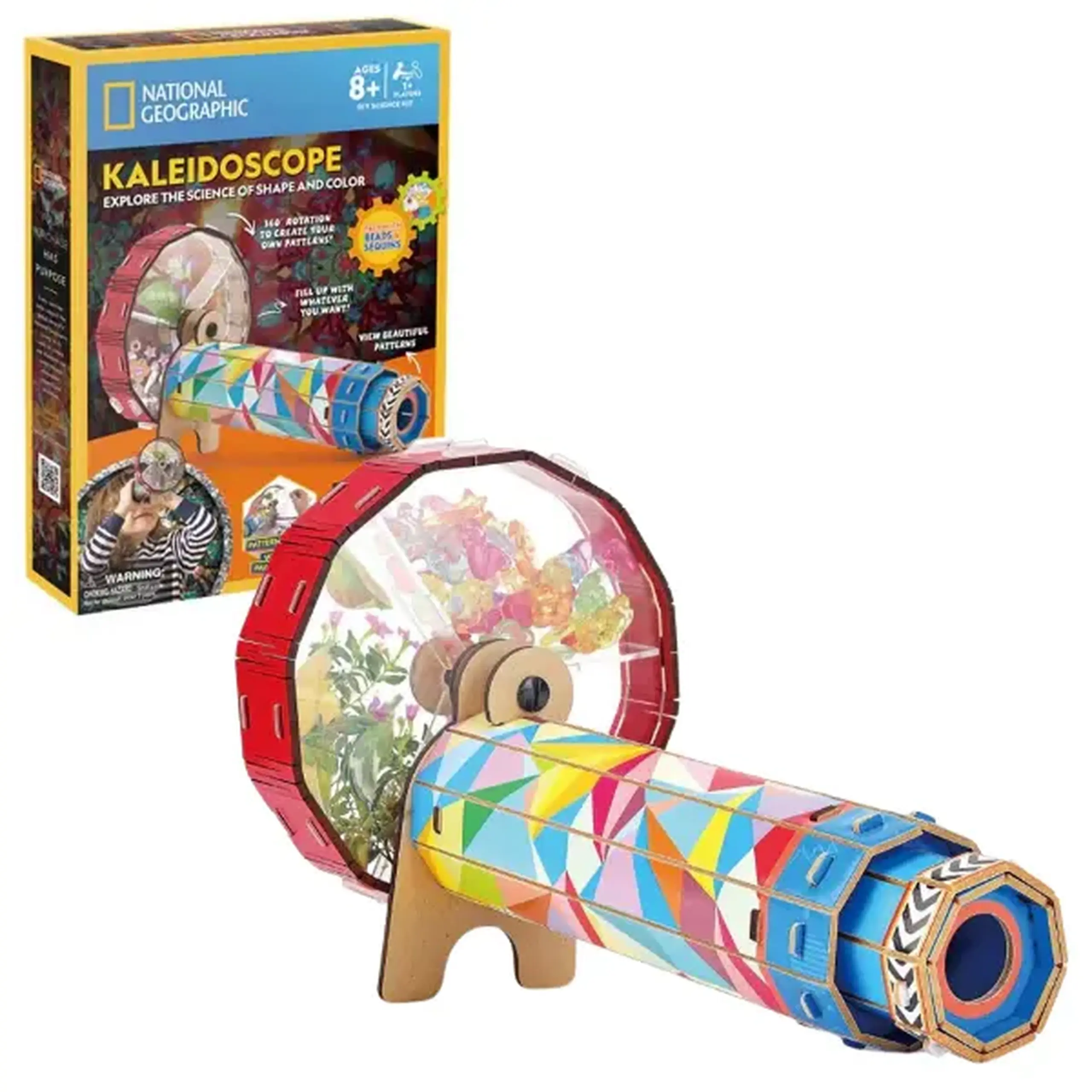 STEM Series 3D puzzle "Caleidoscop" - învățăm formele și culorile, 64 elem.