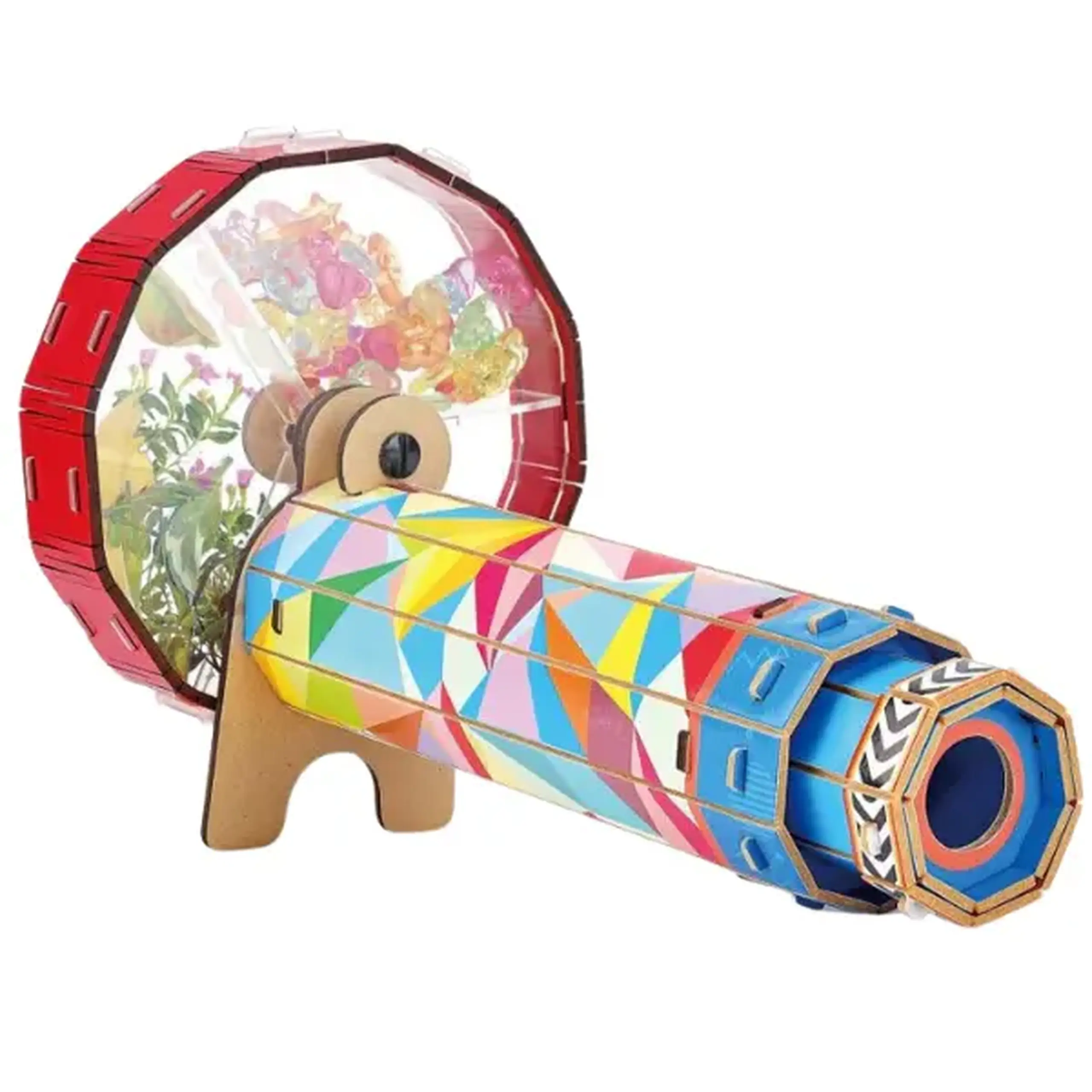 STEM Series 3D puzzle "Caleidoscop" - învățăm formele și culorile, 64 elem.