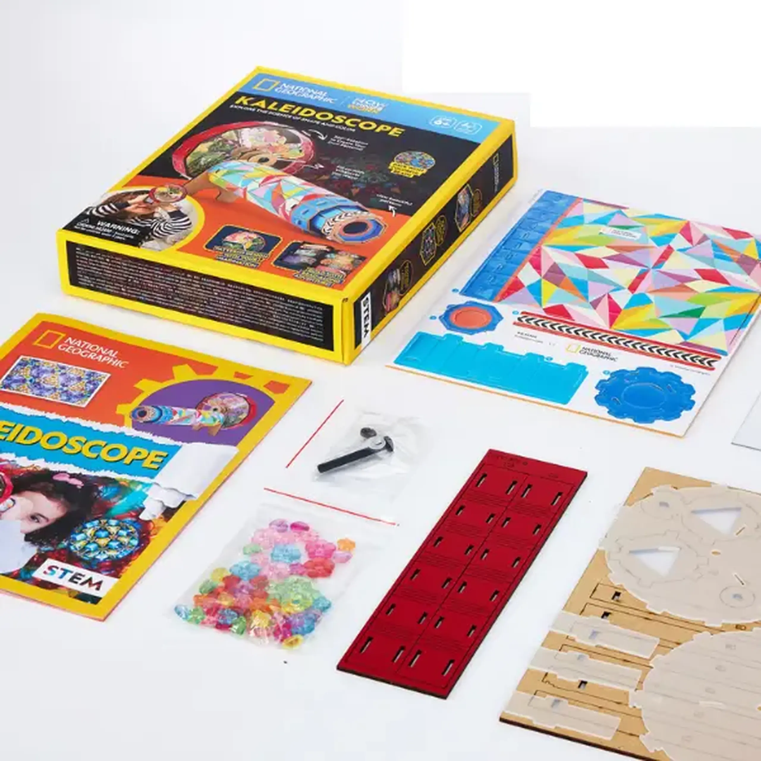 STEM Series 3D puzzle "Caleidoscop" - învățăm formele și culorile, 64 elem.