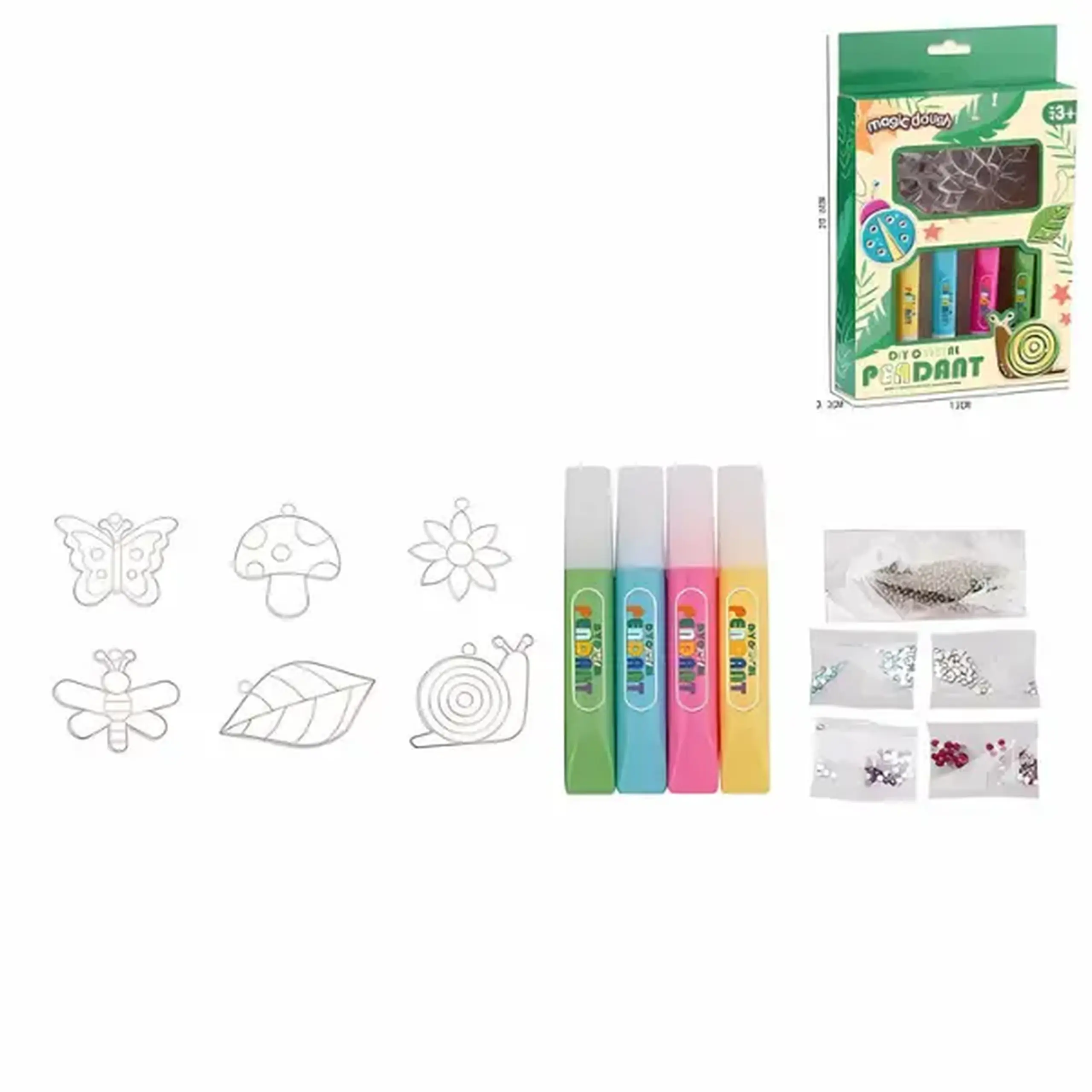 Set DIY pentru Crearea de Picturi cu Insecte - Plastic Autocolant pentru Pictură