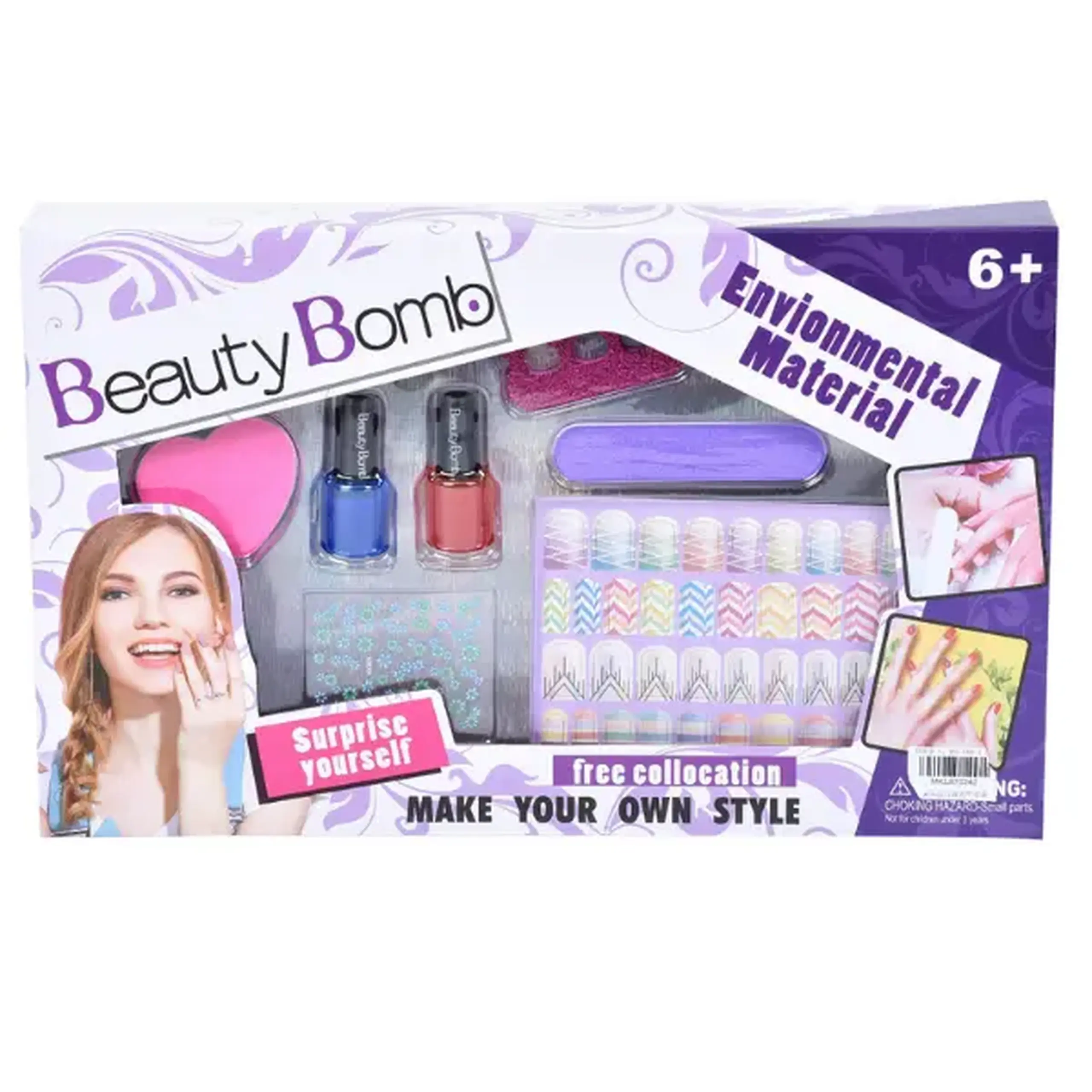 Set de manichiură pentru copii Toys Beaty Bomb
