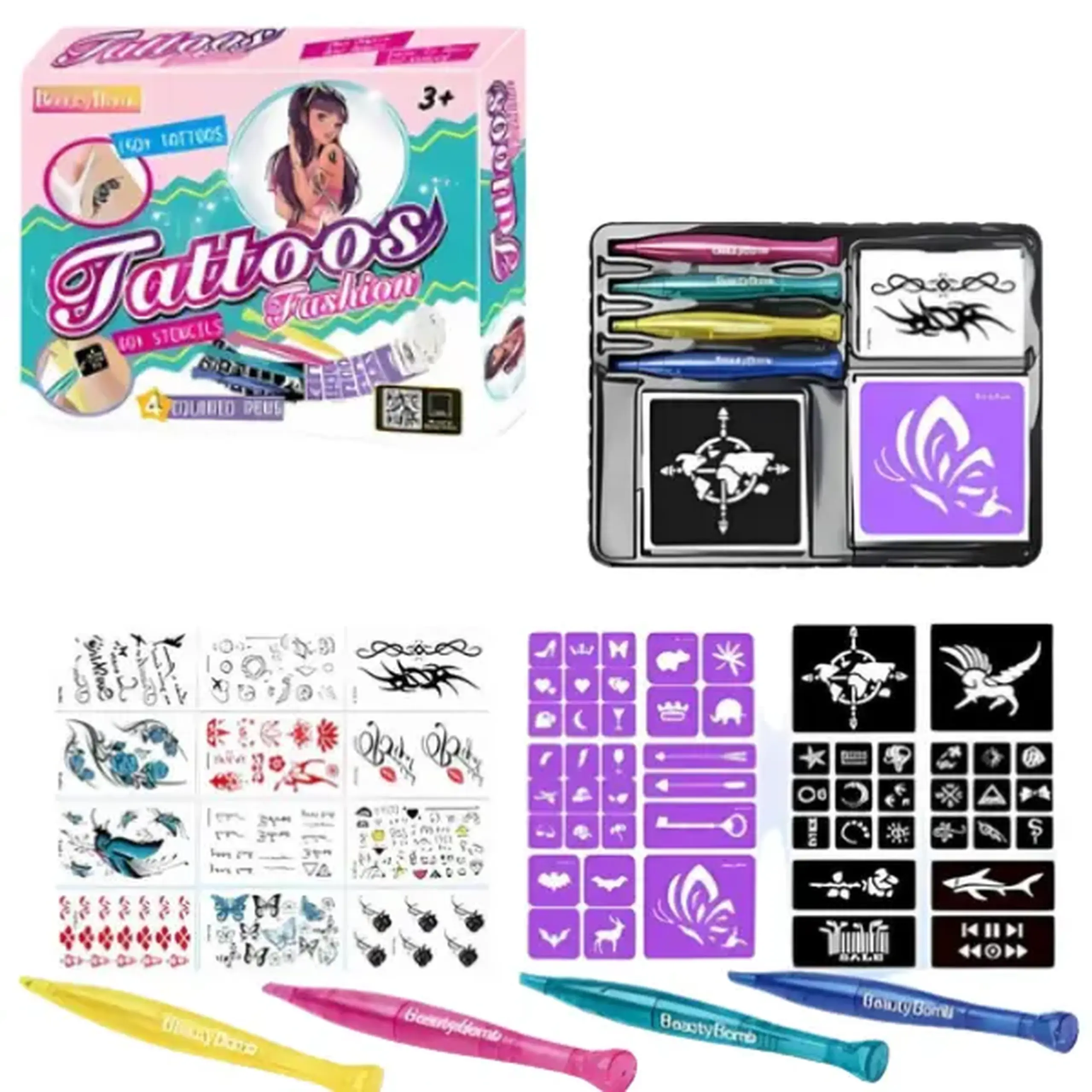 Set pentru crearea tatuajelor lavabile