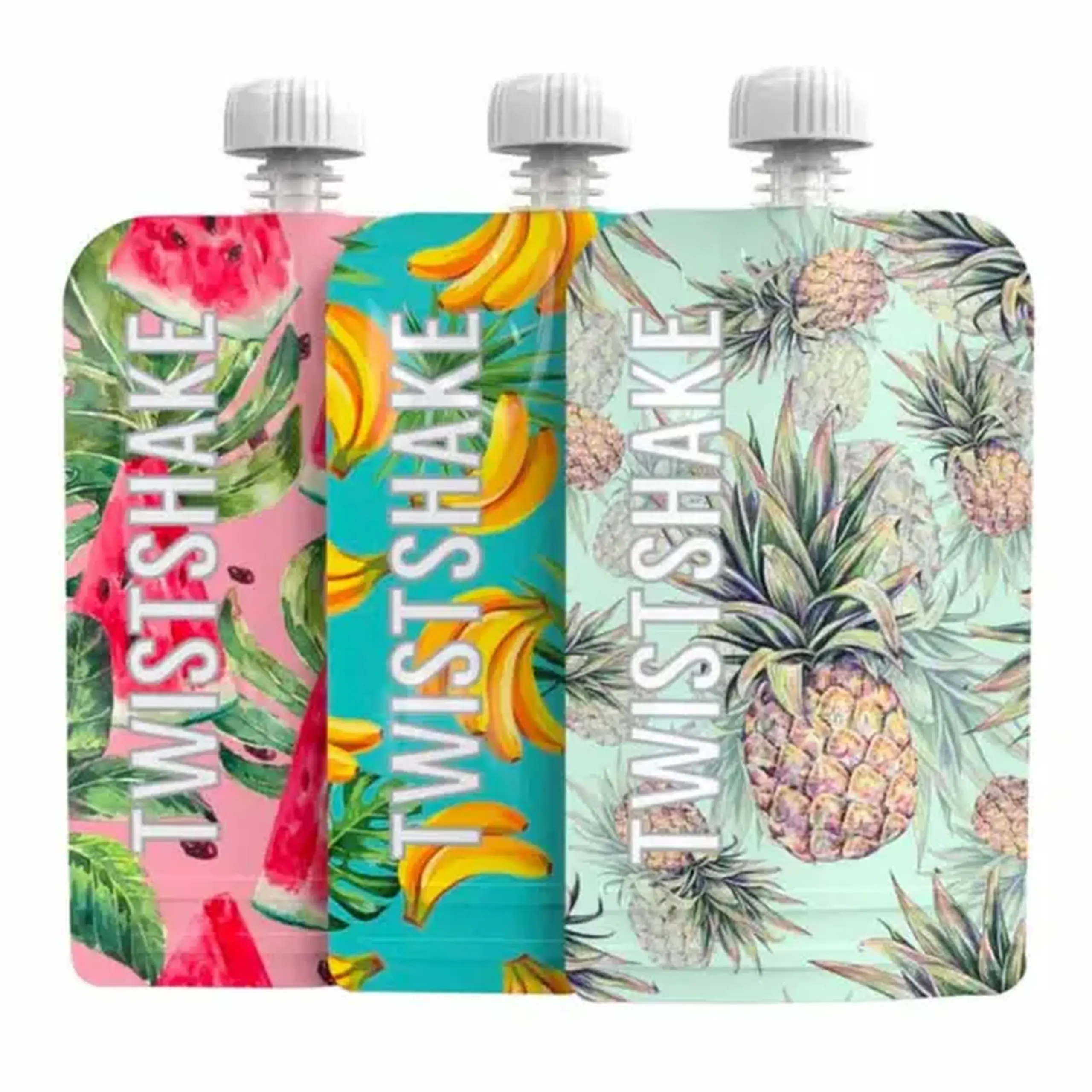 Set de Recipiente Reutilizabile pentru Piure (3 bucăți), 220 ml