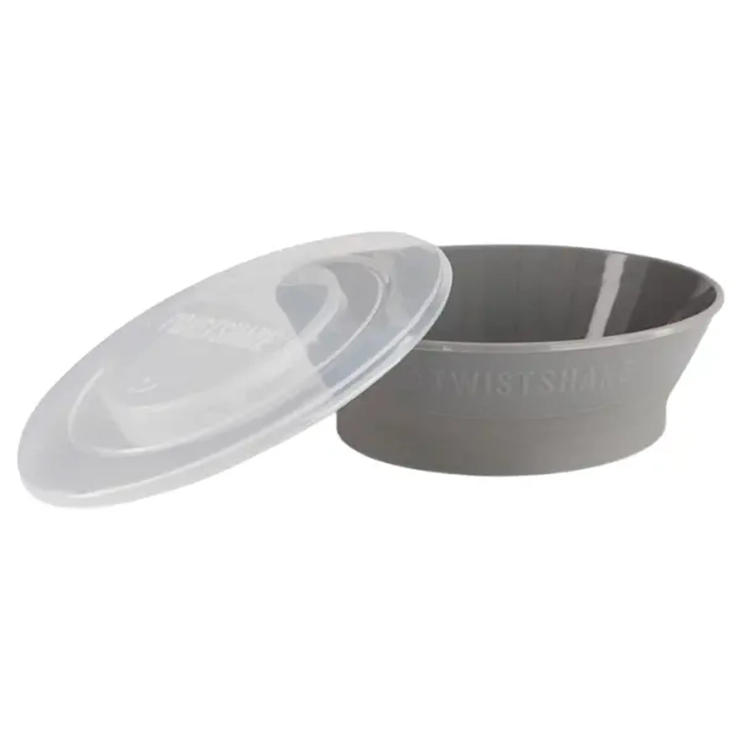 Bol cu capac Twistshake Gri, 6+ luni