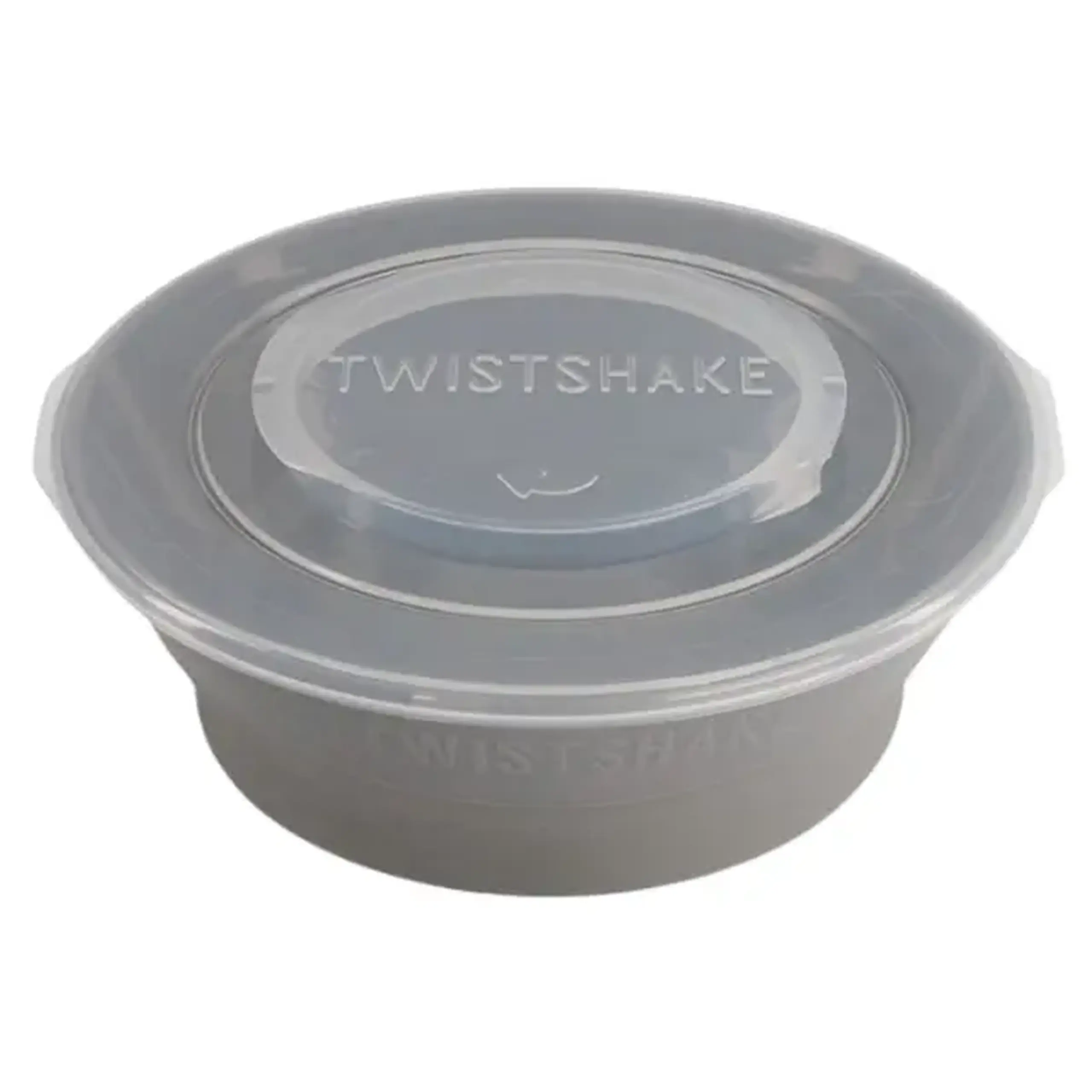 Bol cu capac Twistshake Gri, 6+ luni