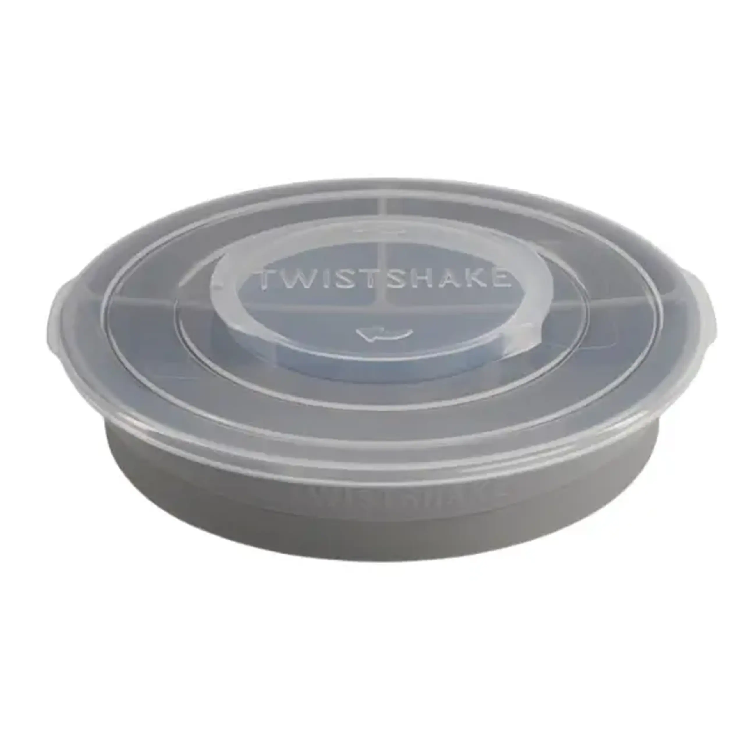 Farfurie compartimentată pentru diversificare Twistshake, 6+ luni, gri