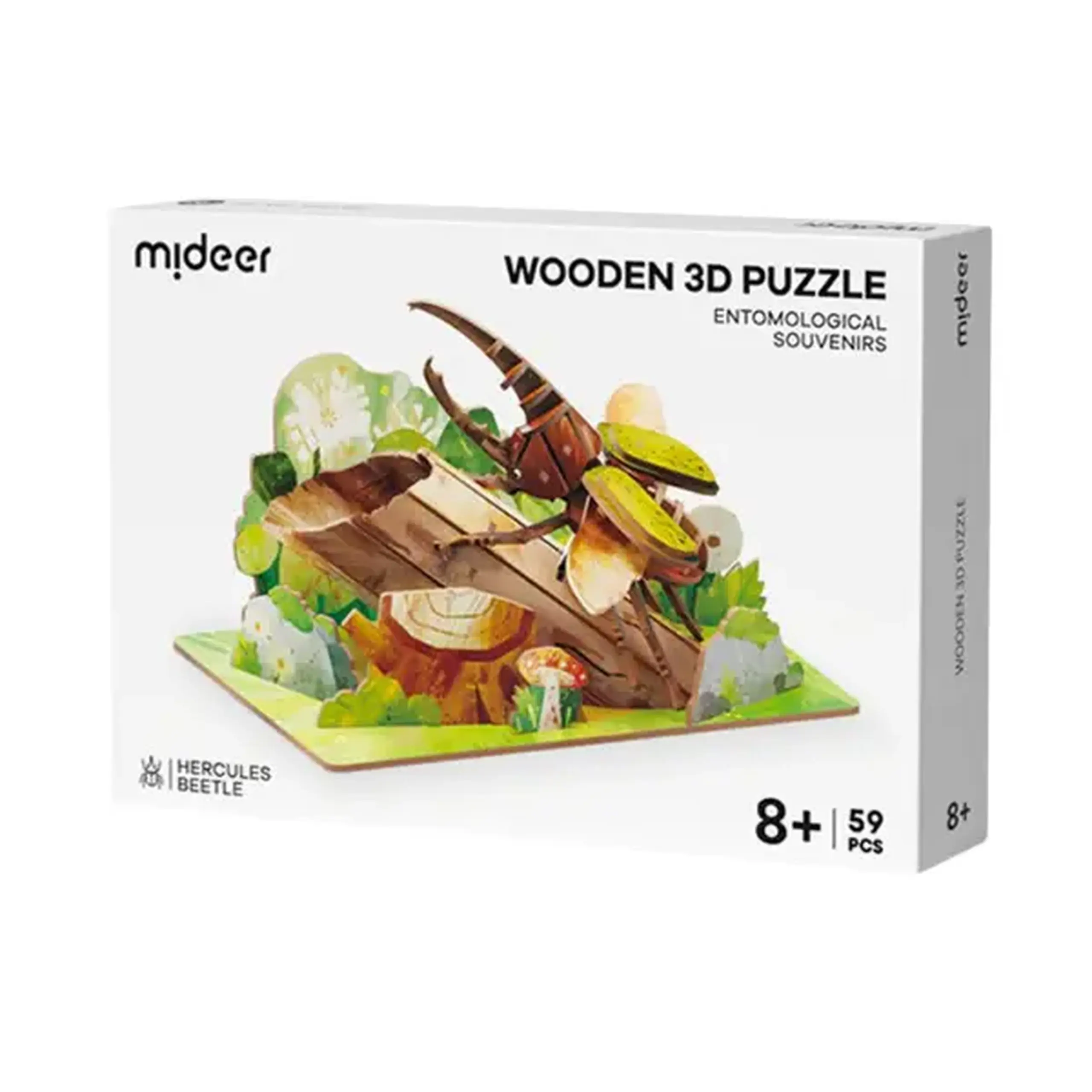 Puzzle 3D din lemn "Gândacul Hercules", 59 elem.