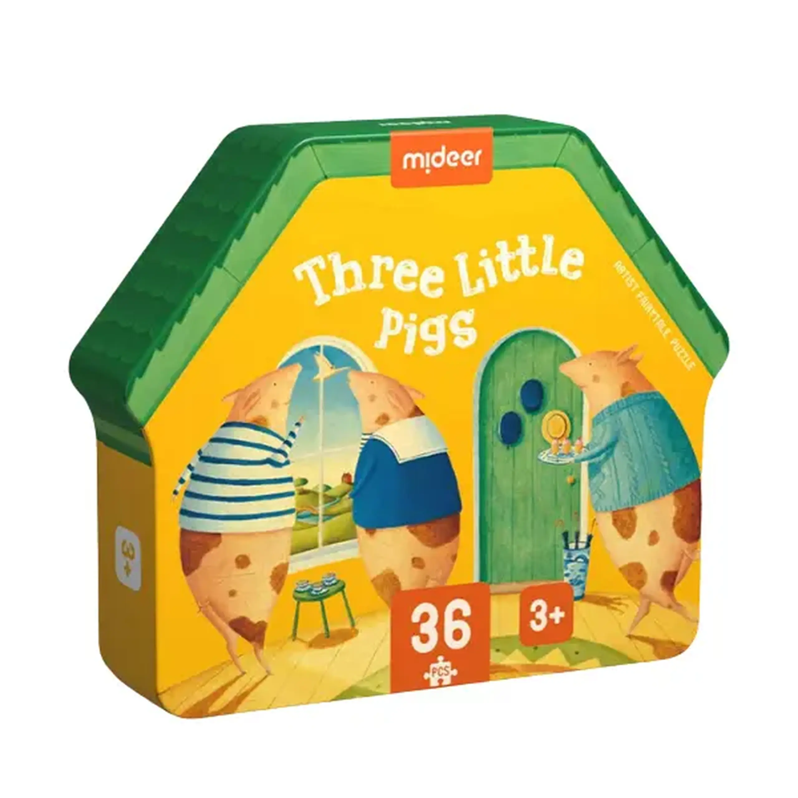 Puzzle cu basme ilustrate „Trei purceluși”, 36 elem.