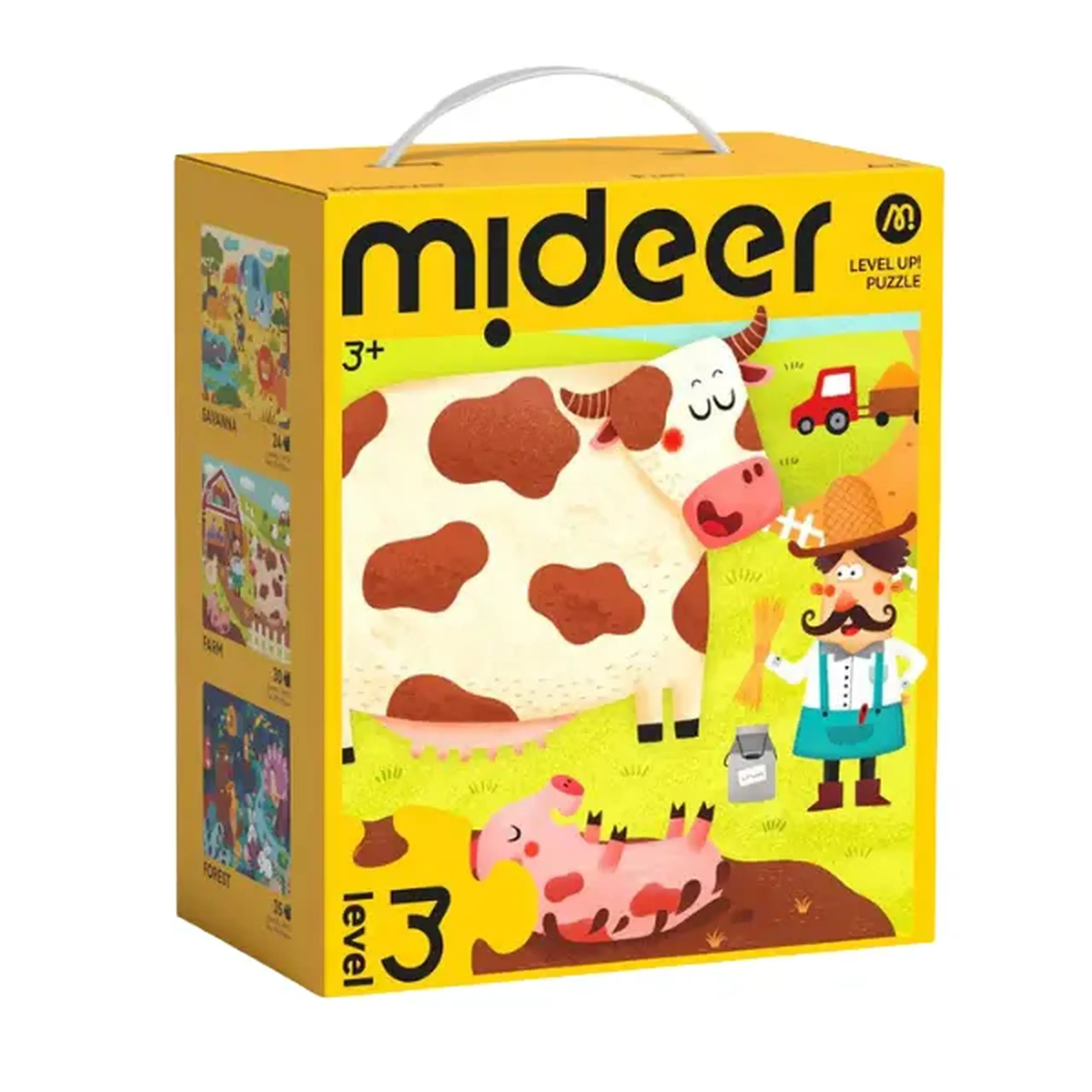 Seria de puzzle-uri „Scene din Viața Animalelor”, 3 în 1, nivelul 3