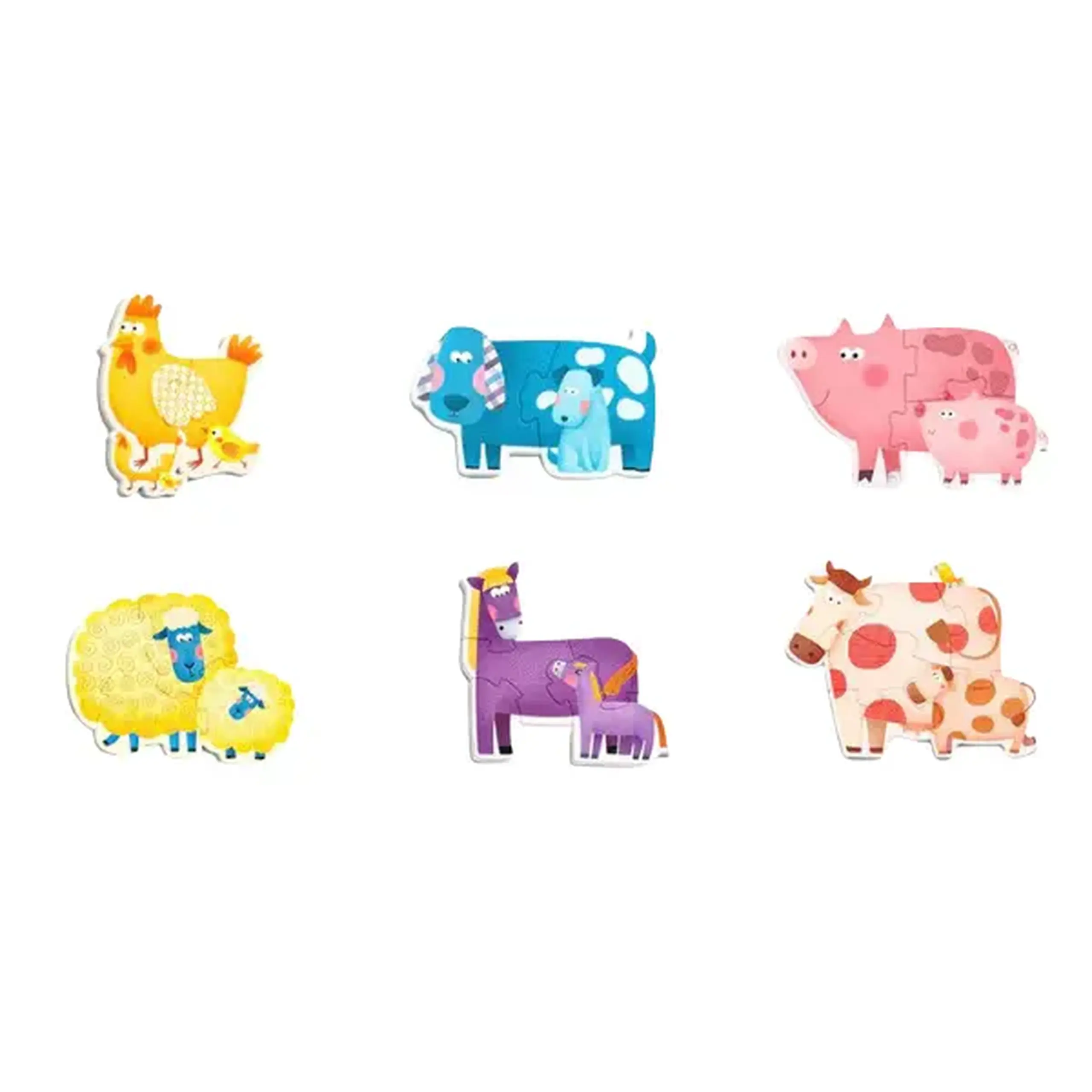 Primul Puzzle „Animăluțe”, 6 în 1